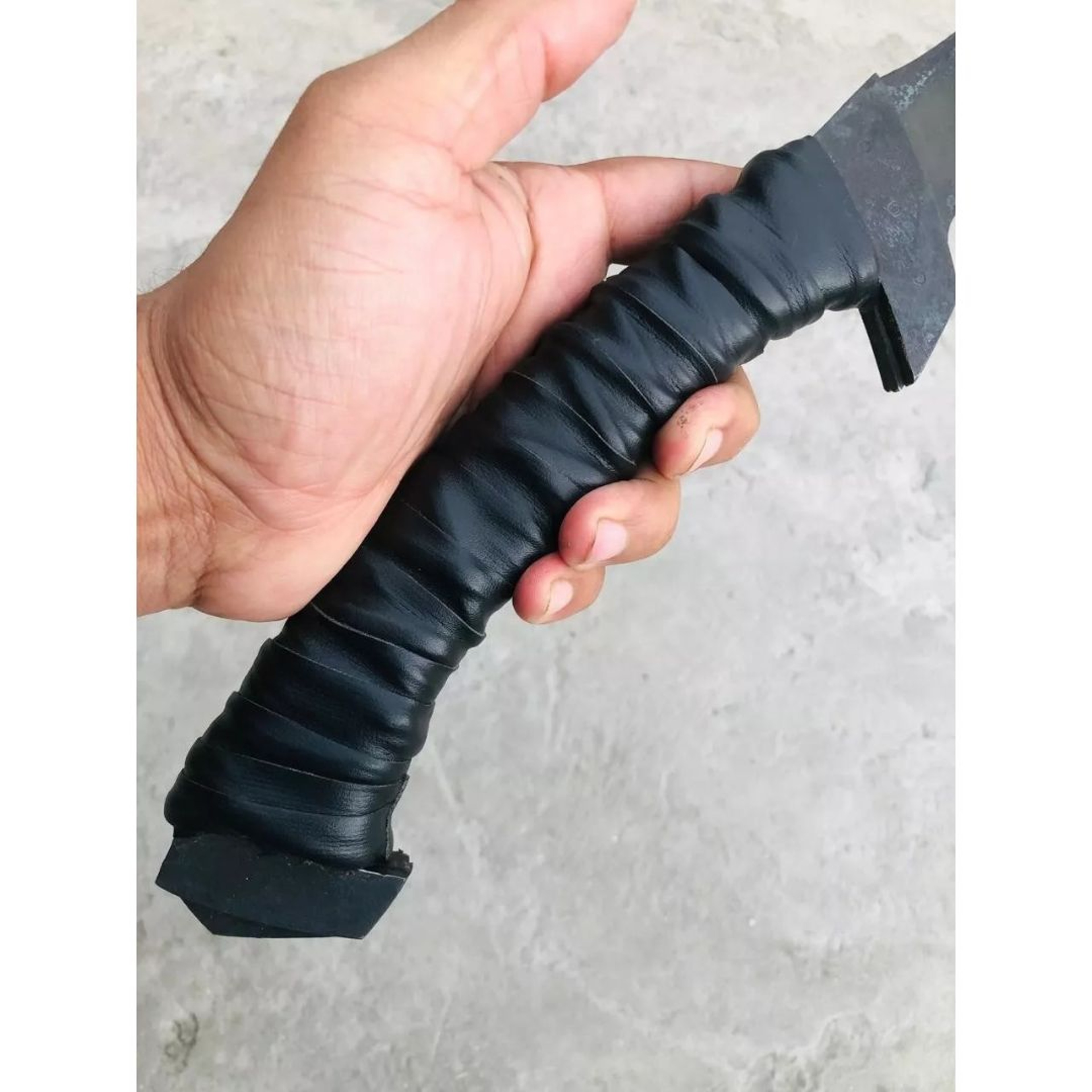 Oil Quenched Carbon Steel Full Tang Machete Knife Custom Handmade Hunting Knife Survival Outdoor Knife Camping Bowie – view 5