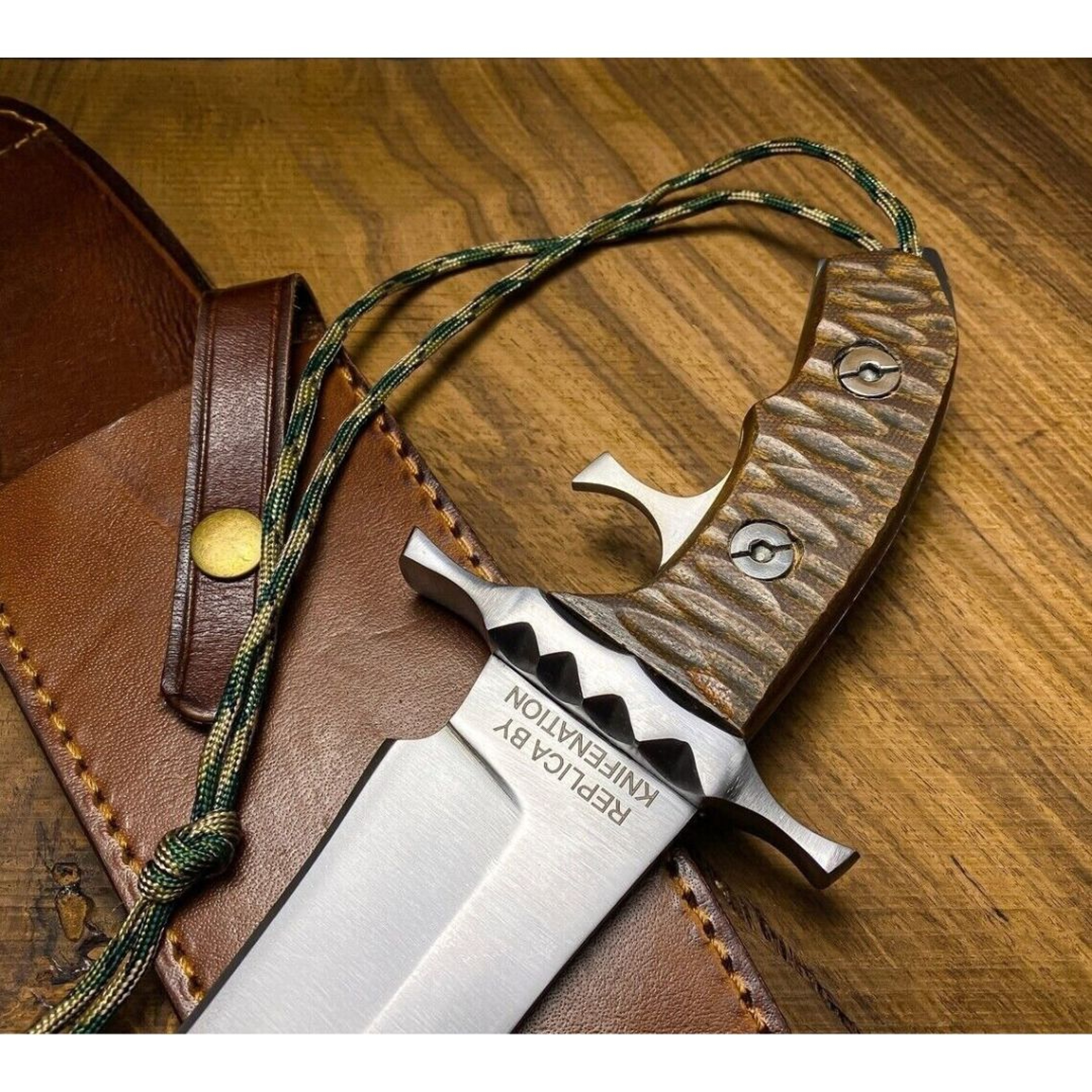 Full Tang Rambo Bowie Knife Custom Handmade Full Tang Hunting Survival Bowie – view 4