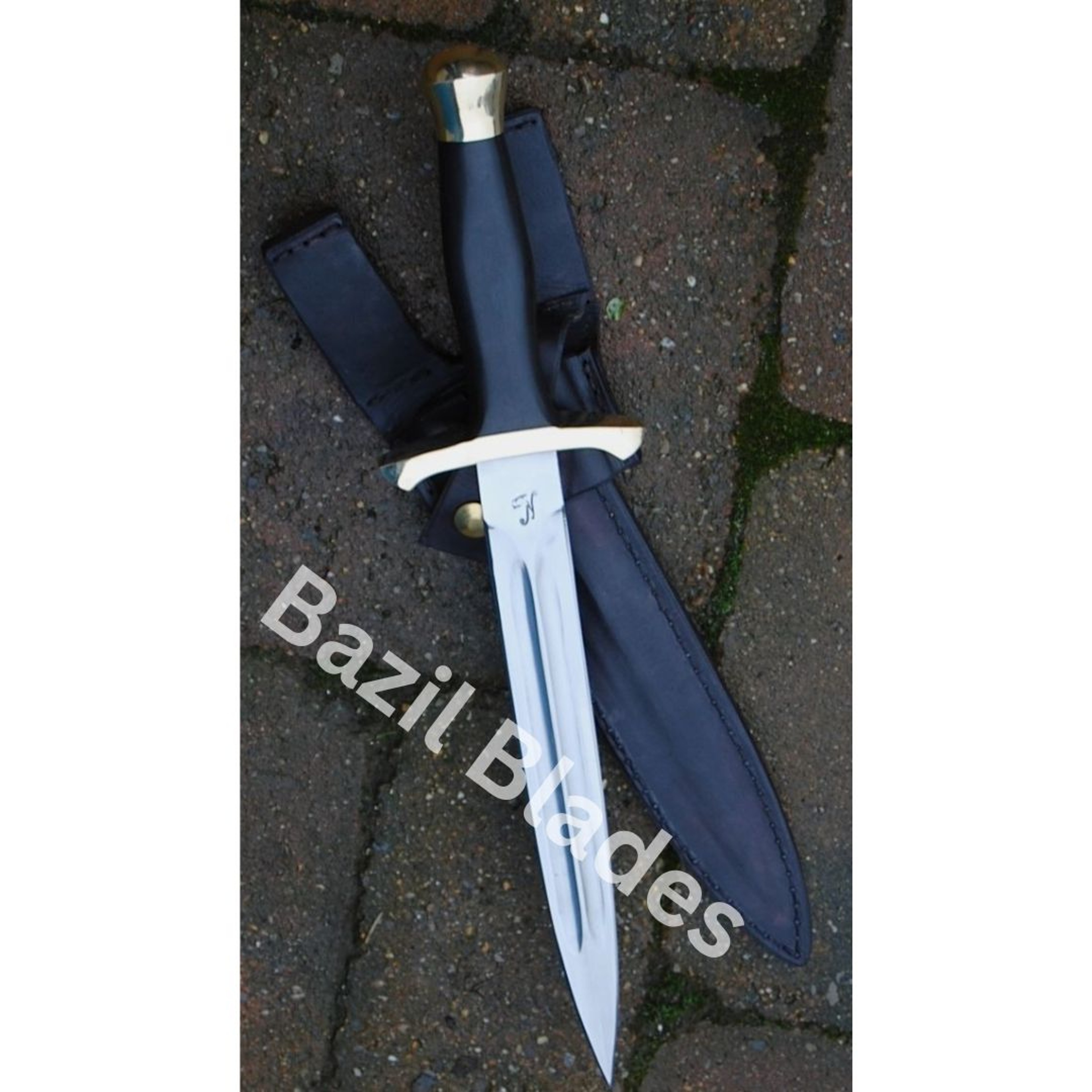 Dagger Knife Custom Handmade Double Edge Knife Survival Bowie Knife Camping – view 1