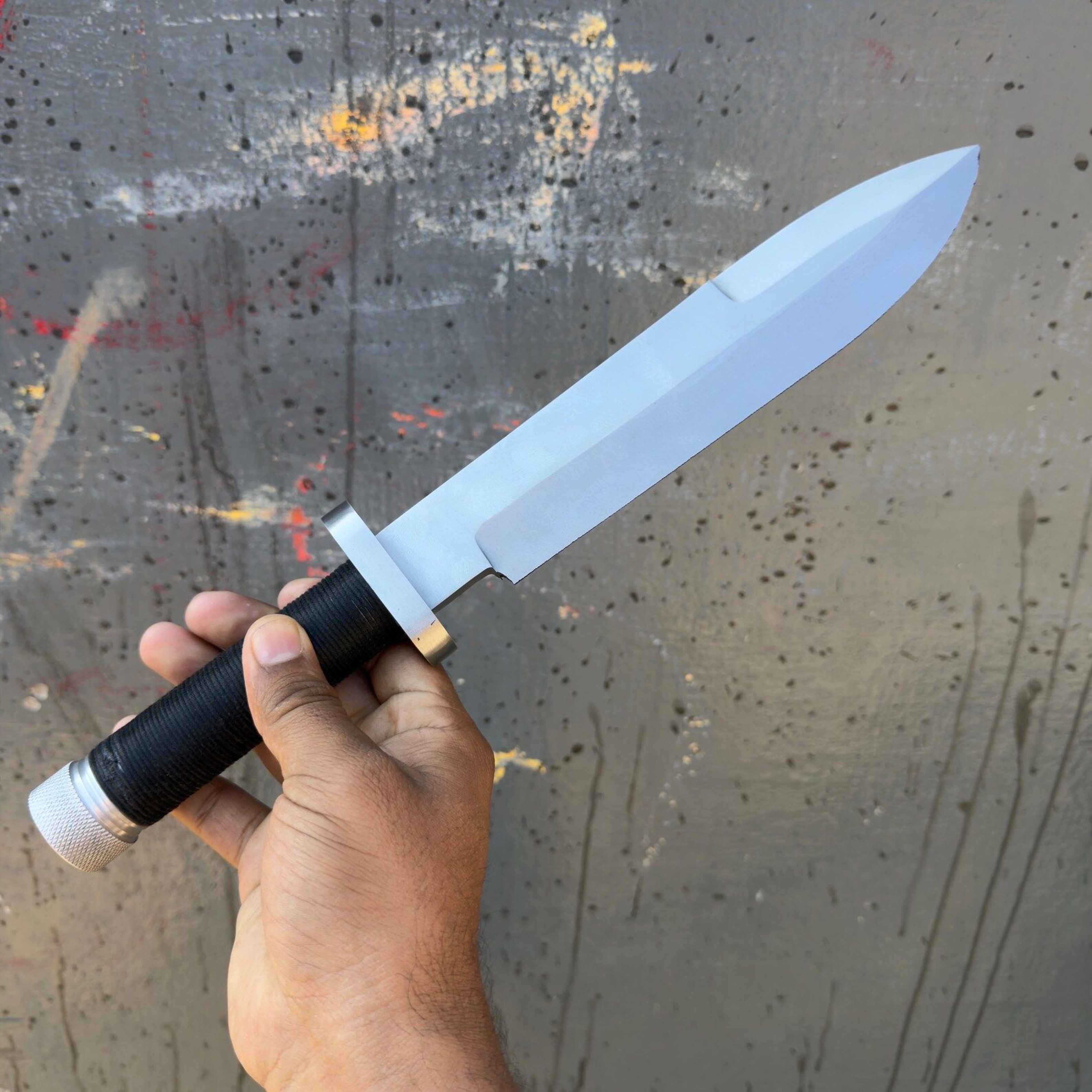 Handmade Full Tang Stainless Steel Utility Knife For Outdoor Camping And Collecting 7