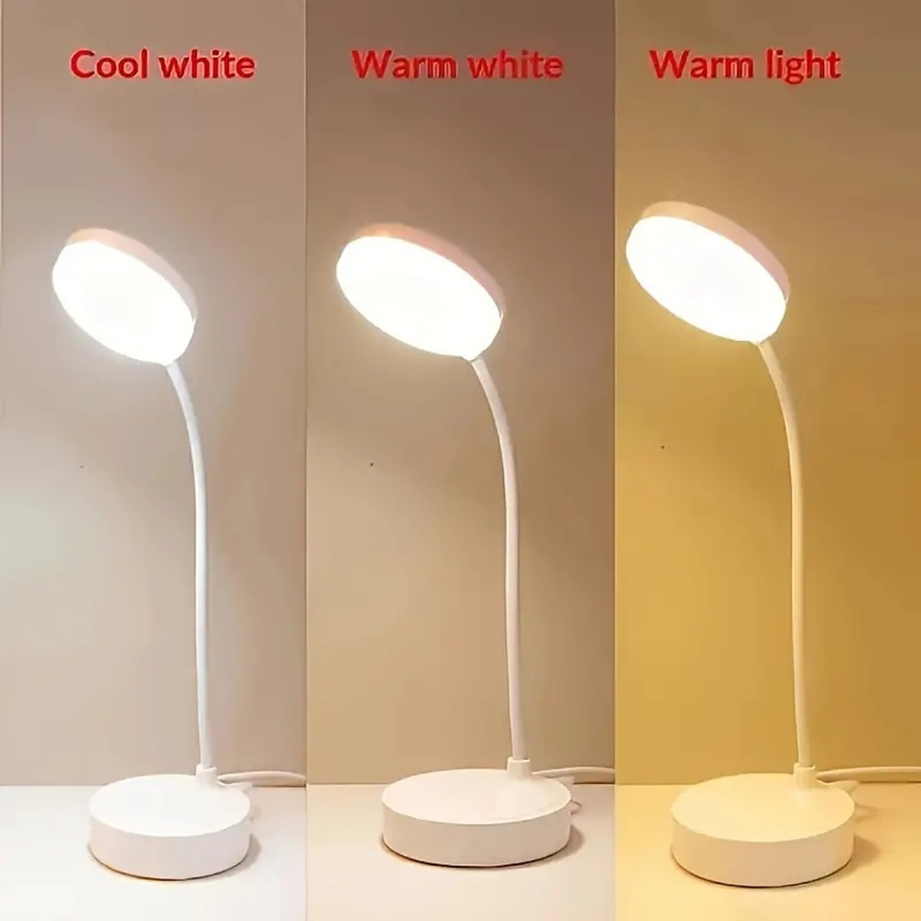 USB Rechargeable LED Table Lamp, Dimmable Wireless Touch Desk Lamp, Night Light for Office, Study, Room – view 4