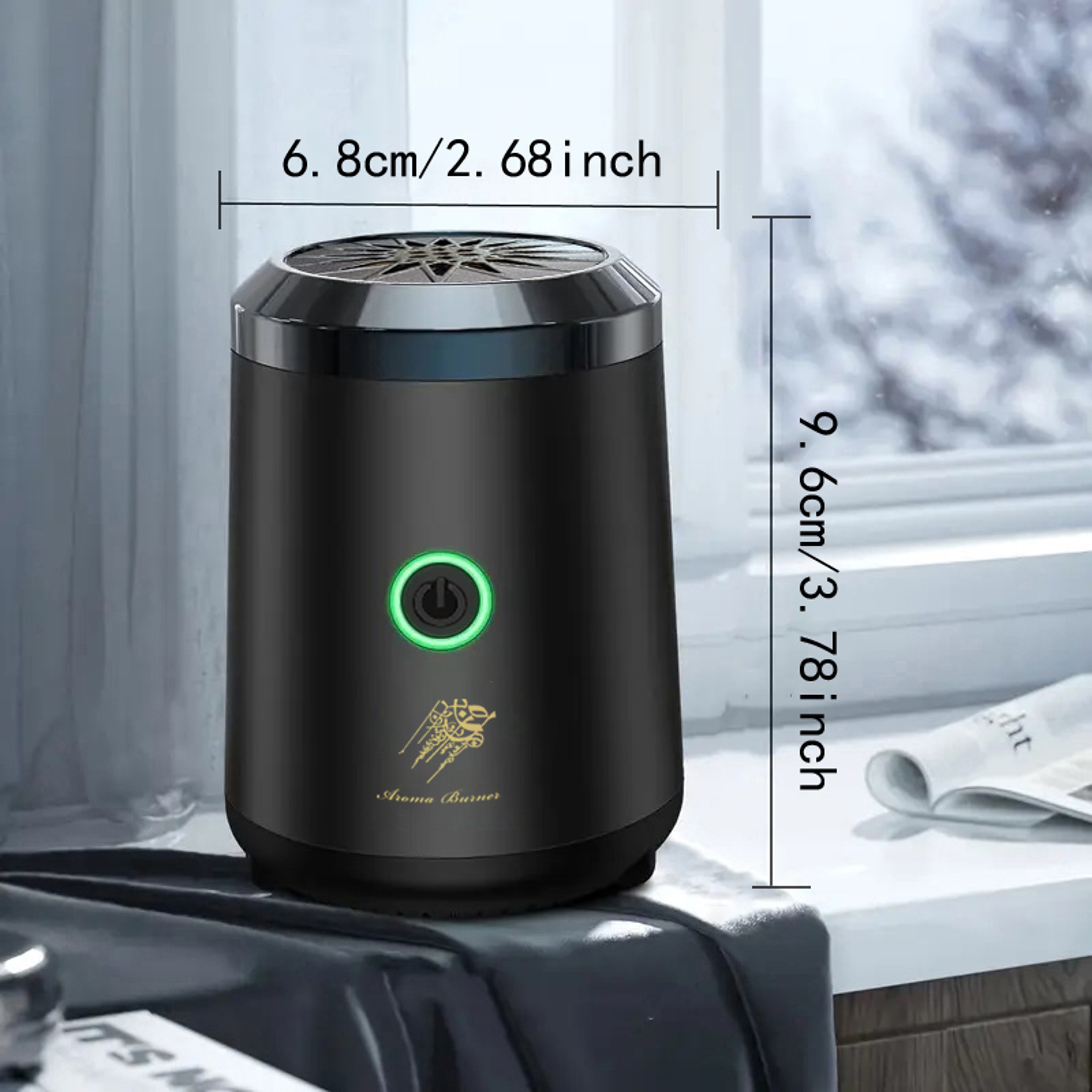 Portable Aromatherapy Burner, Small Electric Incense Burner, Popular Middle Eastern Arab Design – view 3
