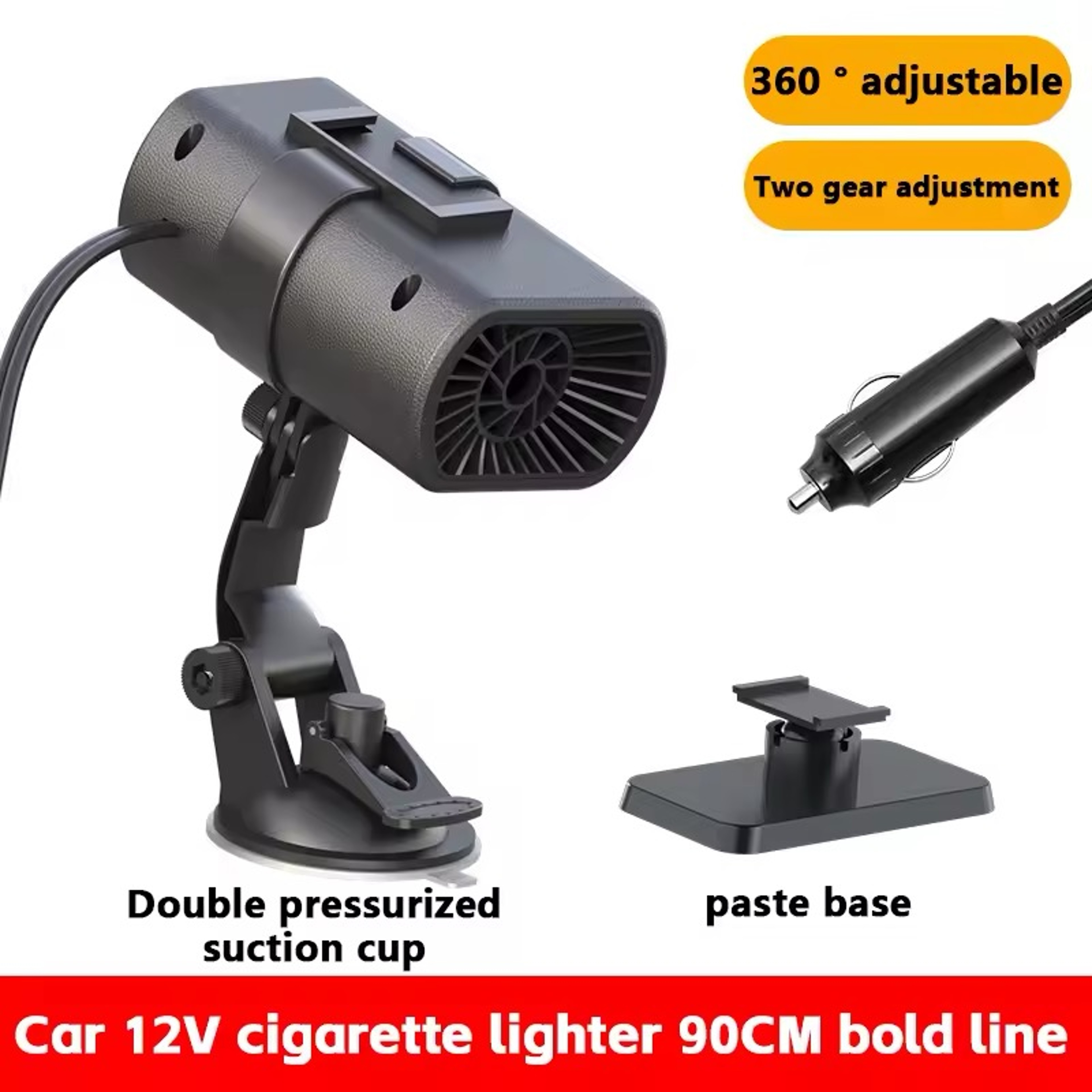 Portable Car Heater, Fast Heating Electric Fan for Winter Defrosting, Defogging, and Travel Comfort – view 7