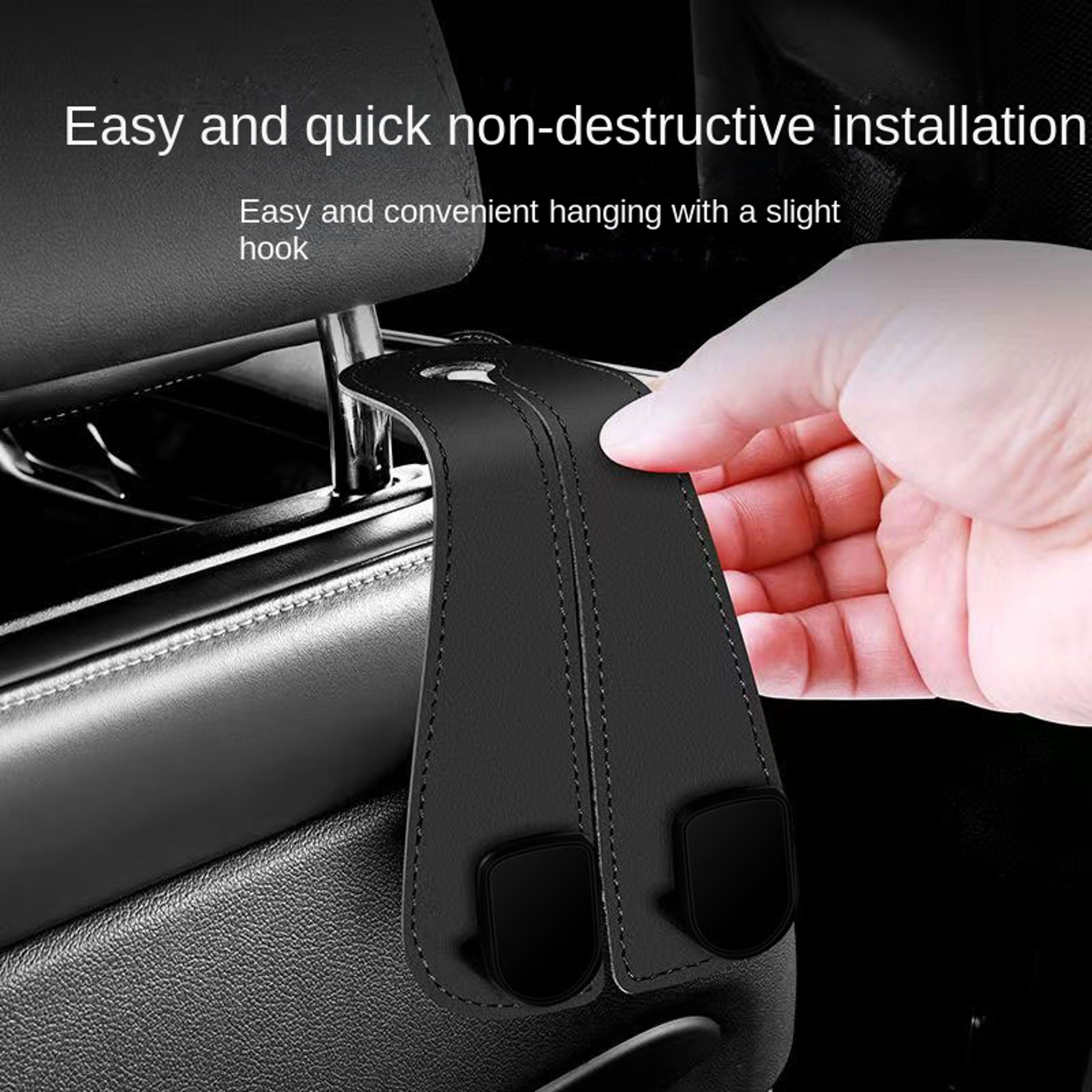 Seat Back Organizer Car Headrest Hooks Bag Hanger Auto Fastener Clips Holder Hooks 1