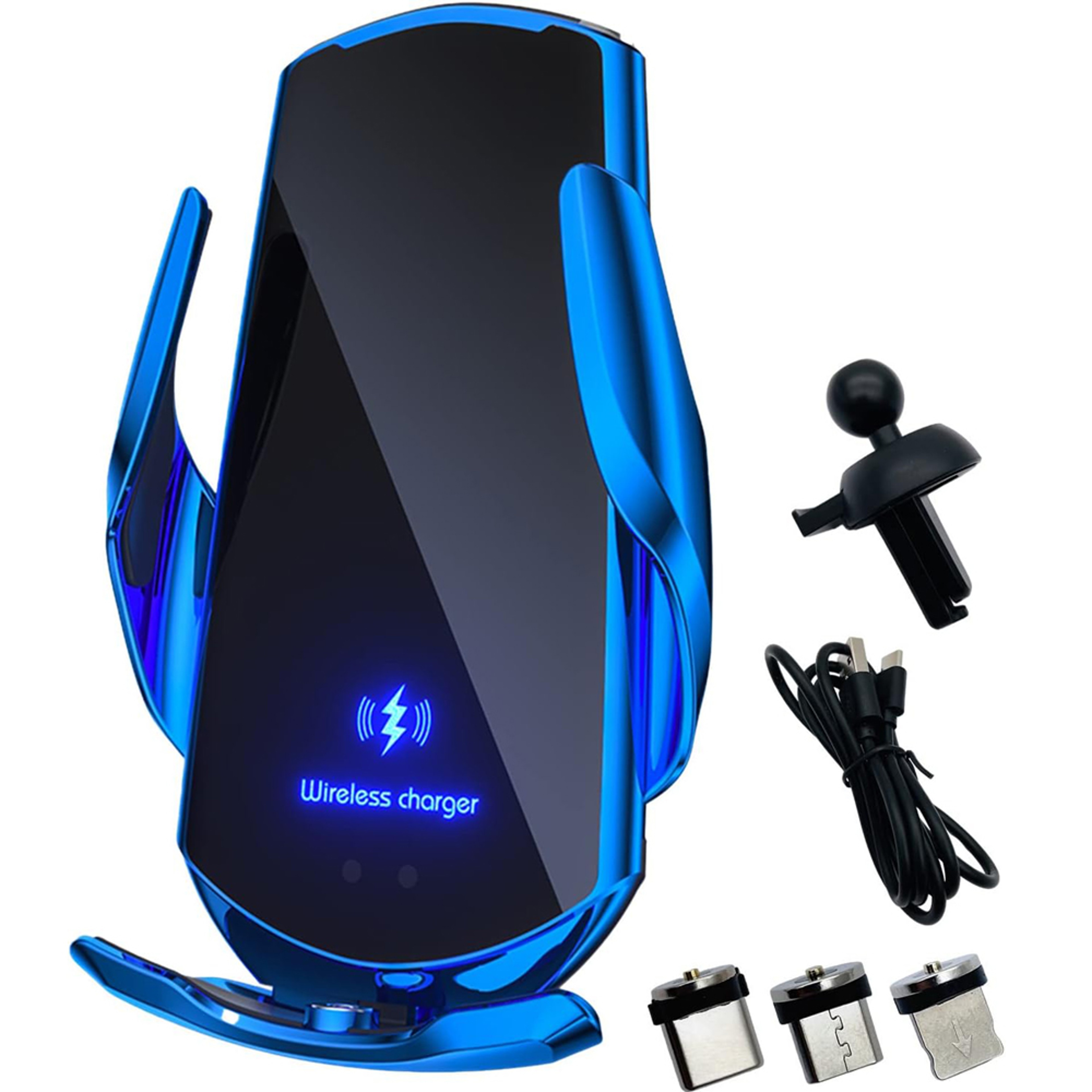 Wireless Car Charger Auto Clamping Phone Mount For IPhone And Qi Enabled Android 7