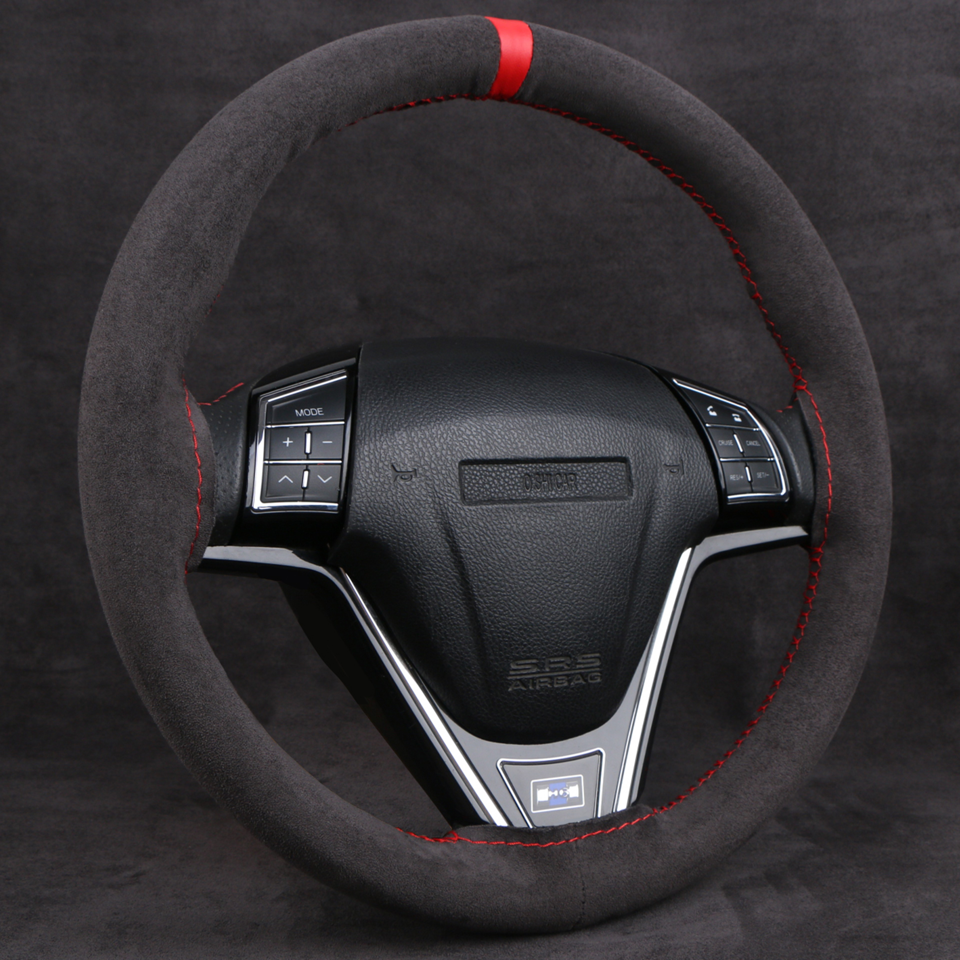 Universal Suede Steering Wheel Cover DIY Hand Sewn Leather Wrap for Cars – view 2