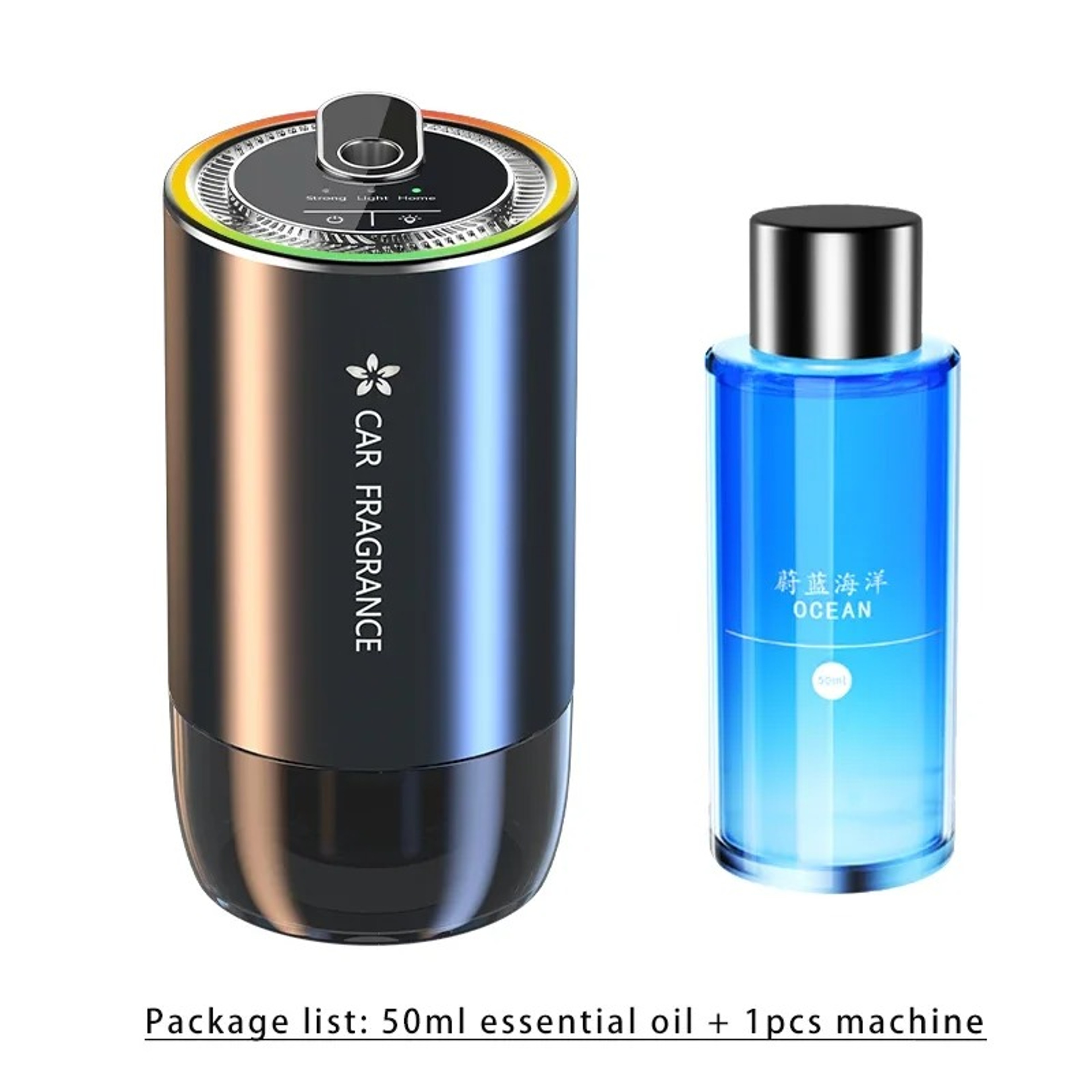 USB Rechargeable Car Air Freshener Aroma Diffuser with LED Light for Long Lasting Fragrance – view 8