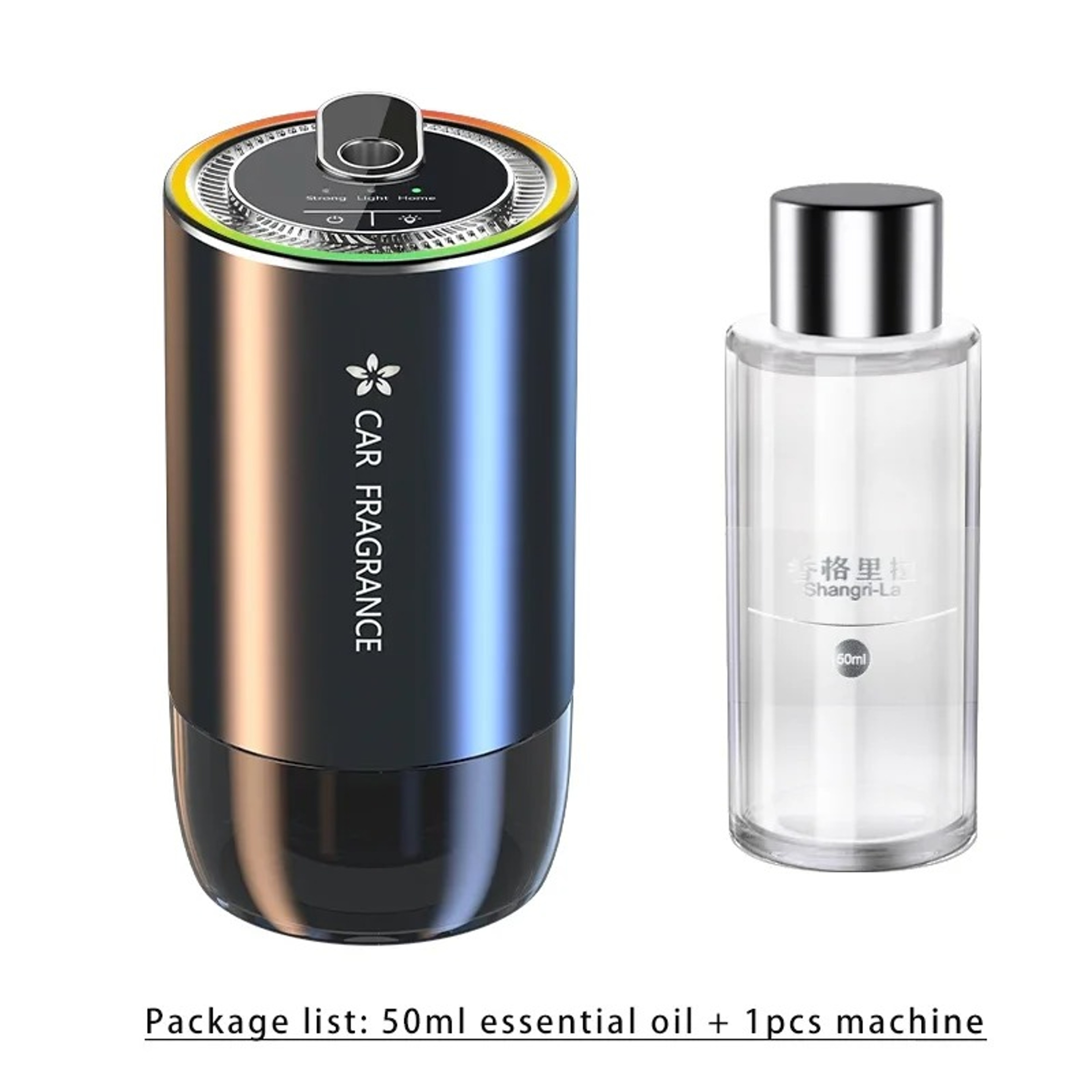 USB Rechargeable Car Air Freshener Aroma Diffuser with LED Light for Long Lasting Fragrance – view 9