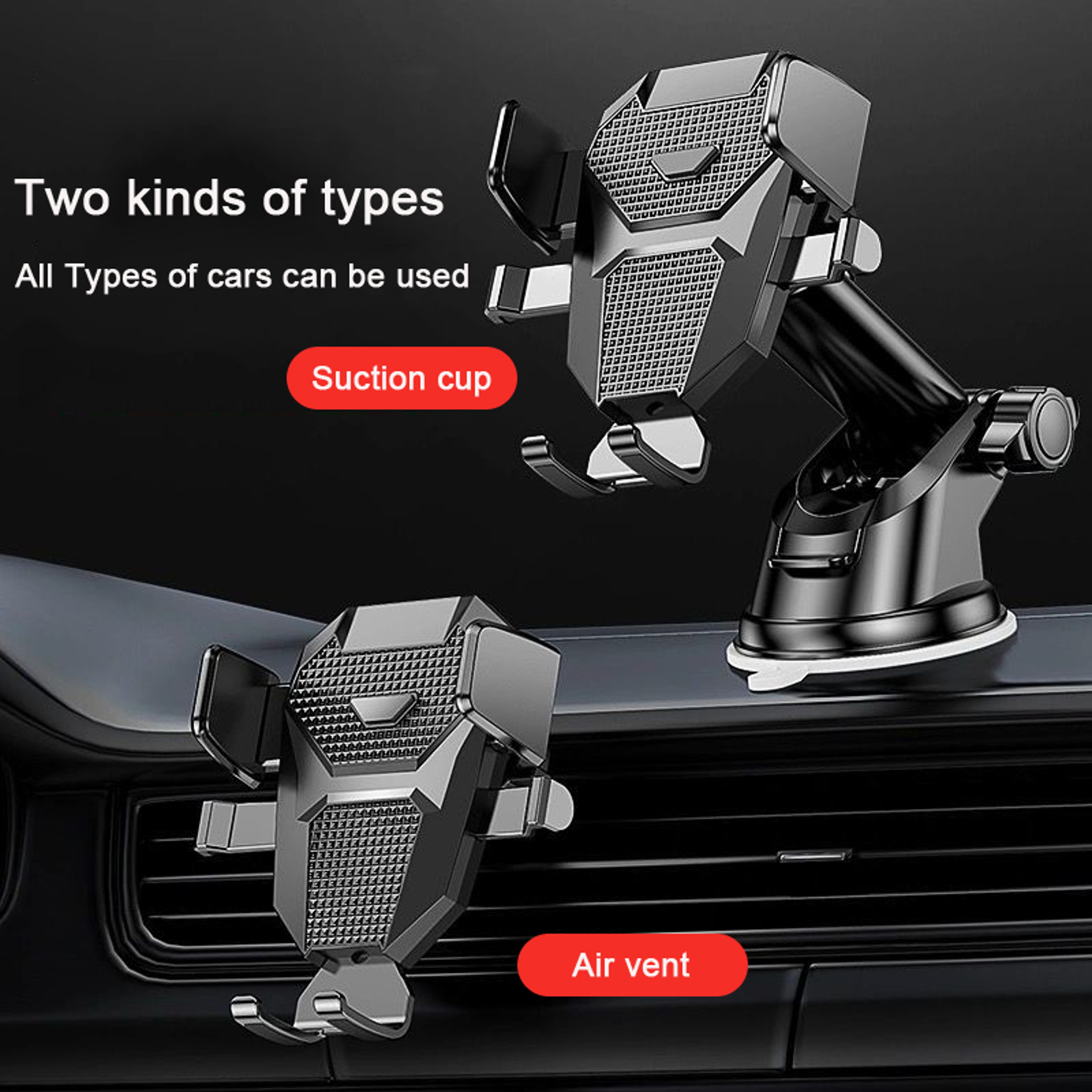 Universal Car Phone Holder Windshield Dashboard Phone Mount For Smartphones 1