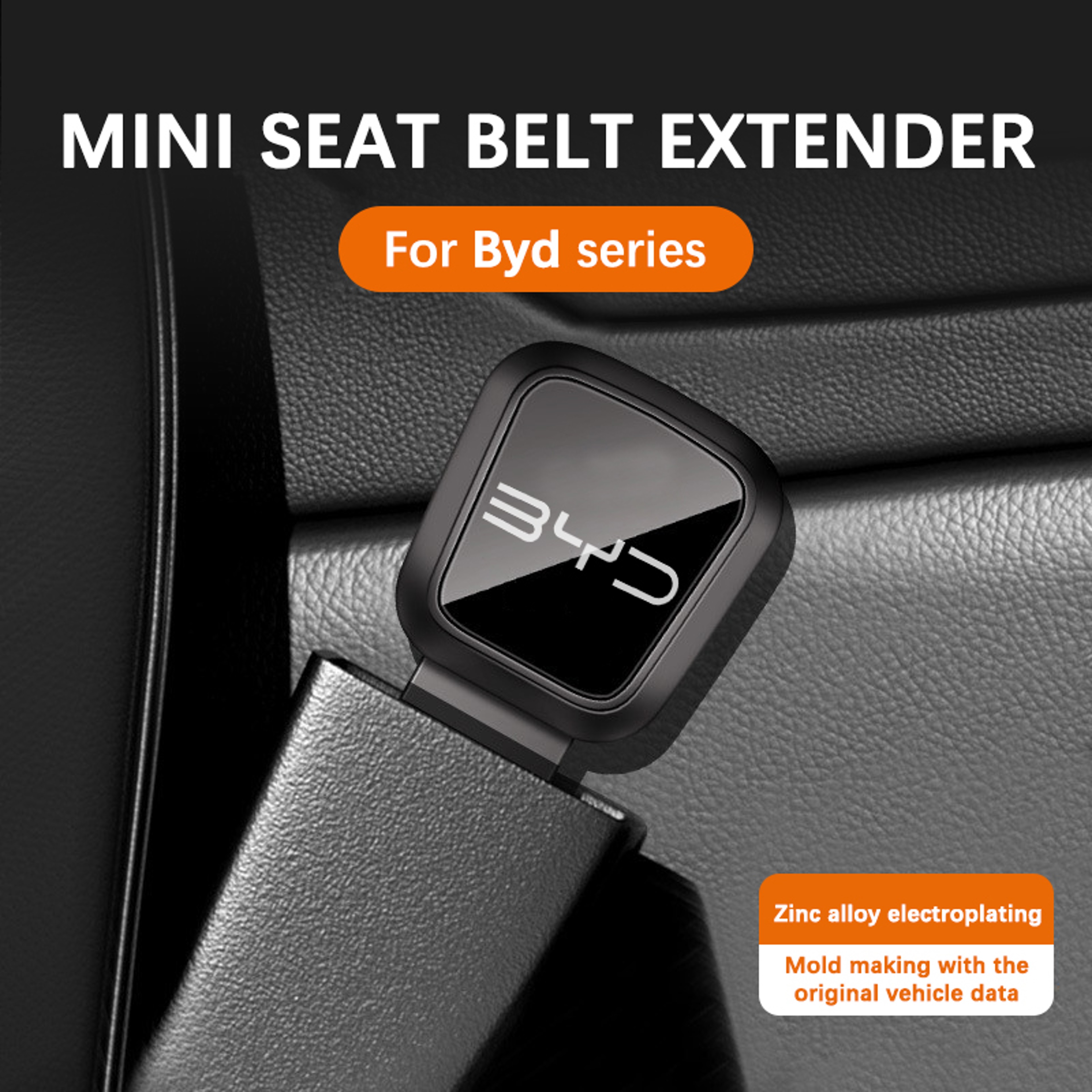 Car Seat Belt Buckle Extender Plug Compatible With BYD Atto Song Series Safety Accessory 4