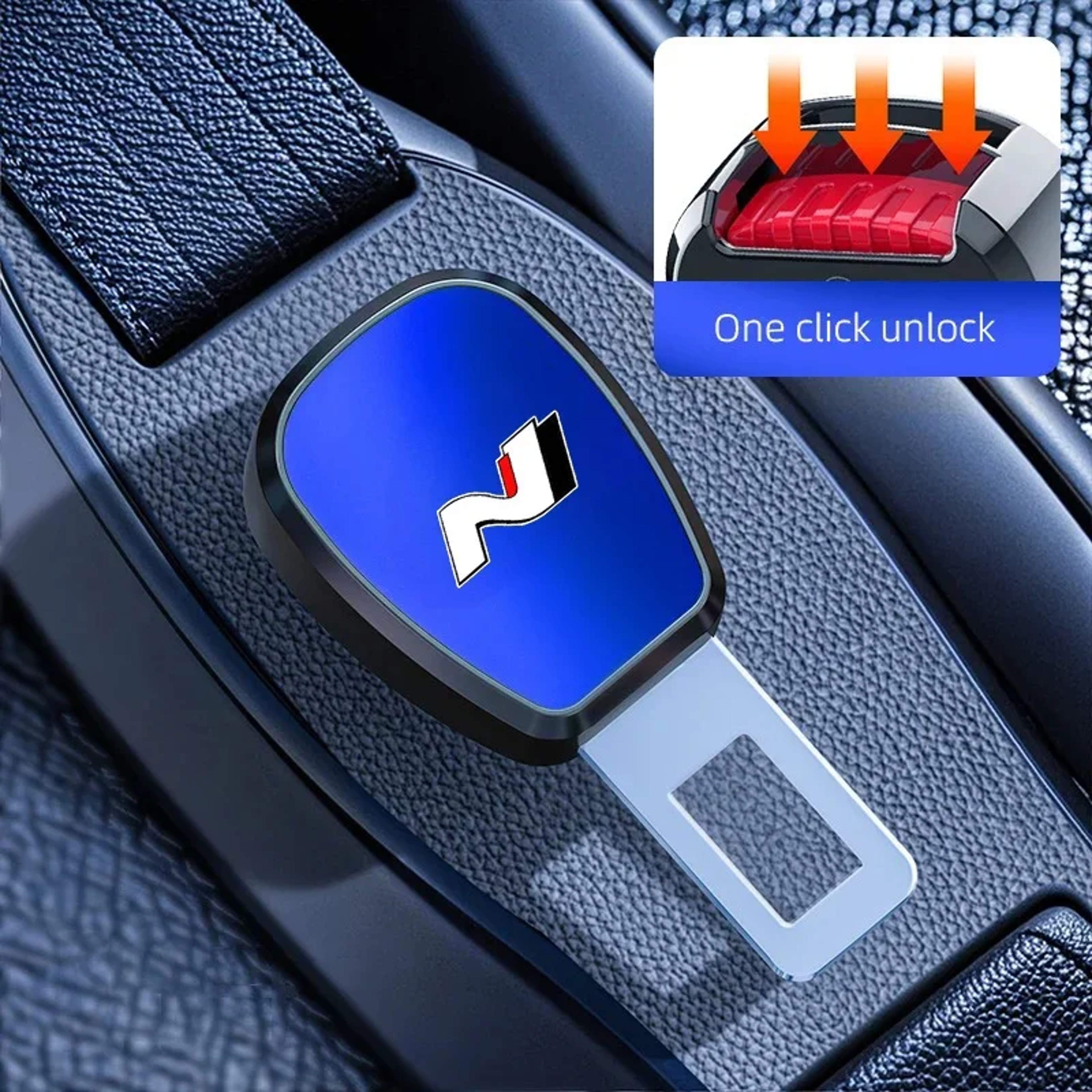 Car Seat Belt Buckle Plug Extension Auto Safety Accessory For Hyundai Elantra Tucson 6
