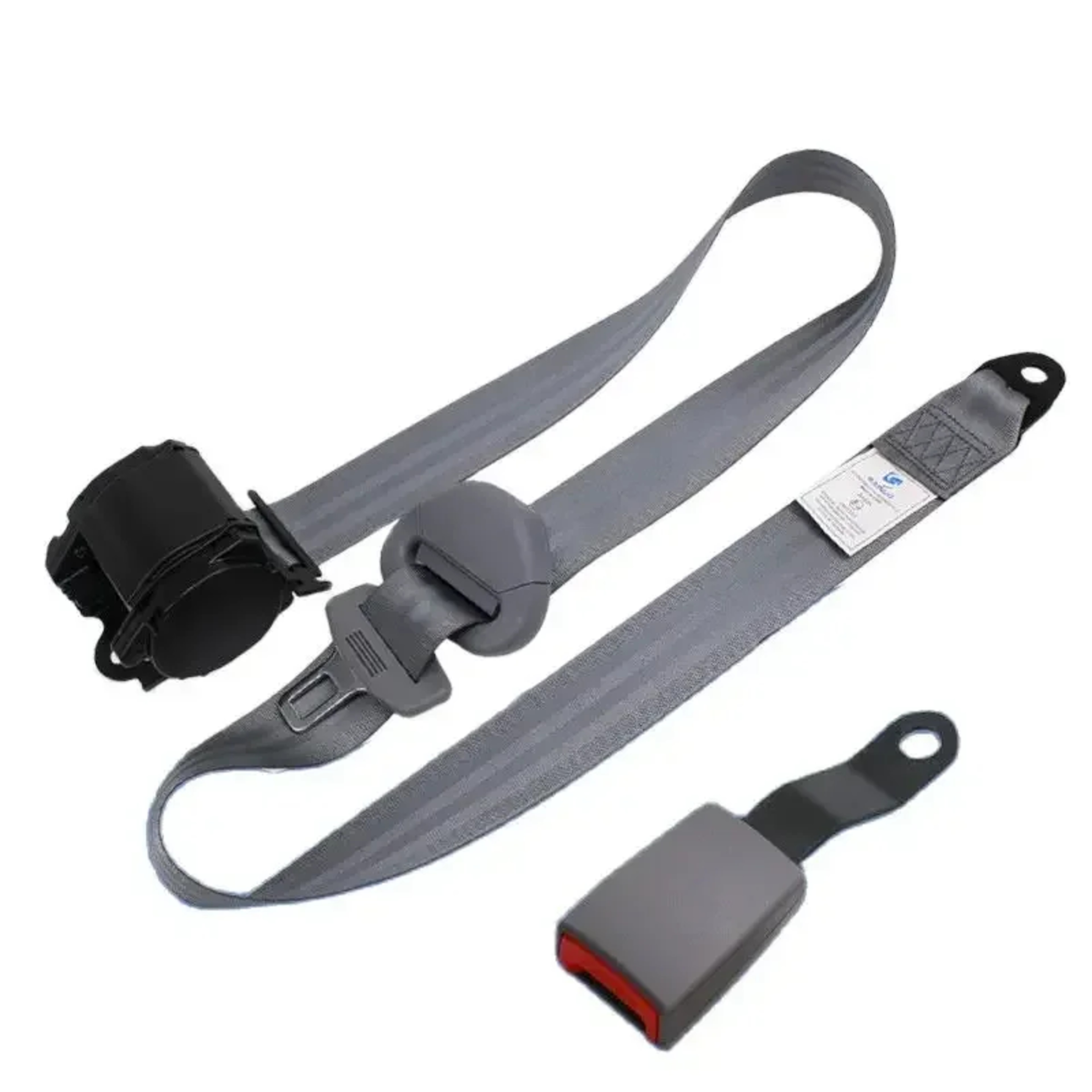 Universal Car Seat Belt Adjuster Retractable Safety Belt Lock Point Lap Belt Accessory 2