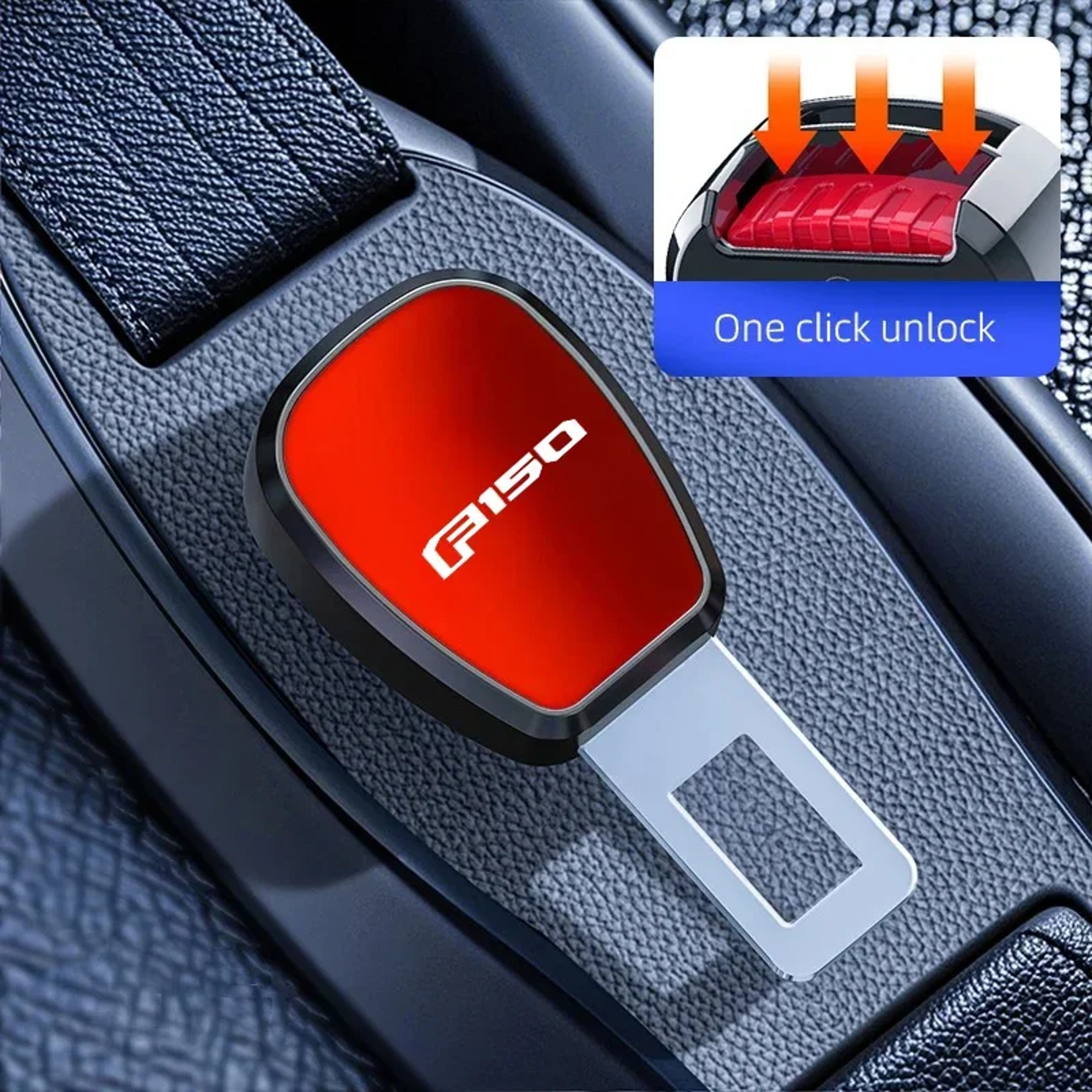Ford Seat Belt Buckle Extension Plug Auto Safety Accessory Interior Upgrade 5