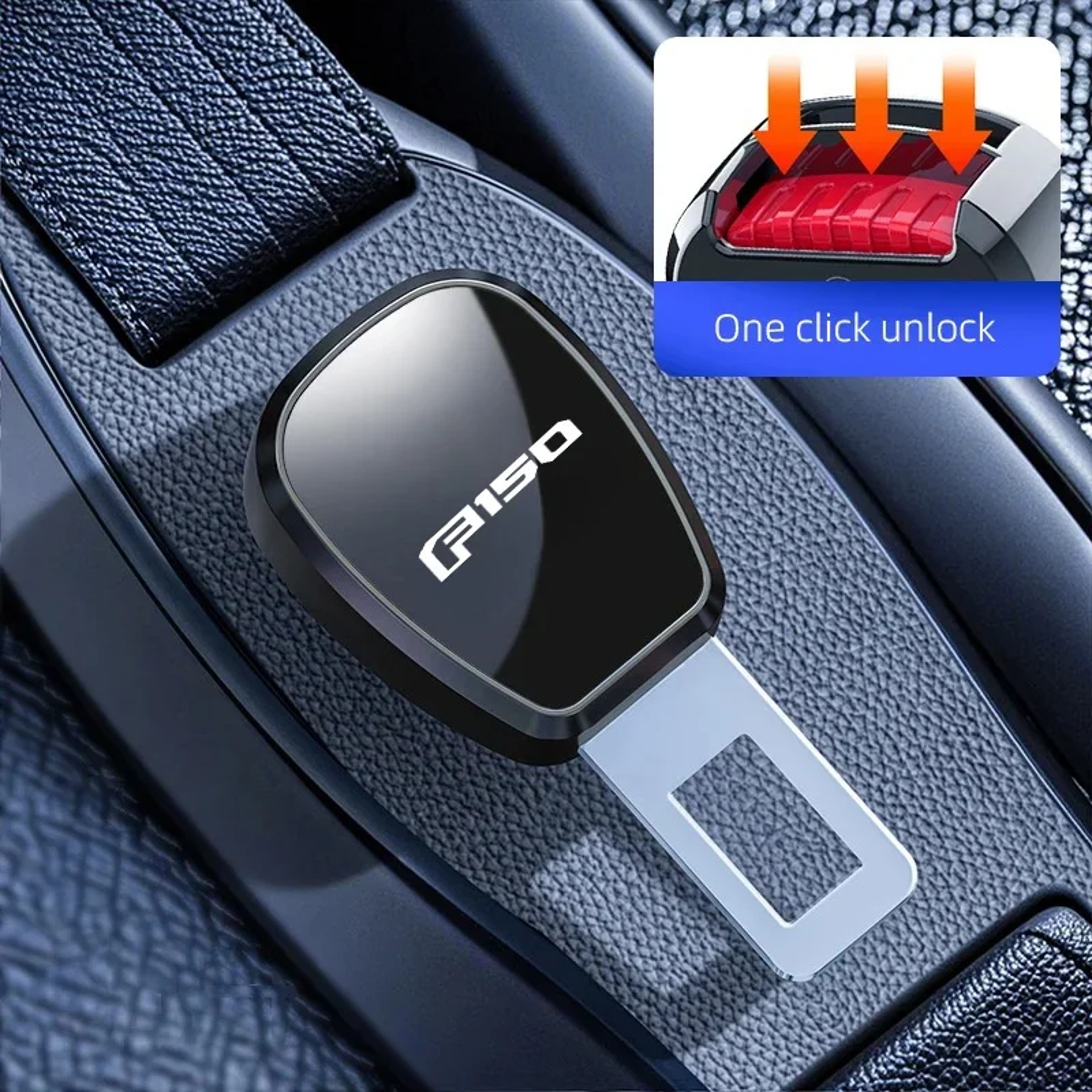 Ford Seat Belt Buckle Extension Plug Auto Safety Accessory Interior Upgrade 6