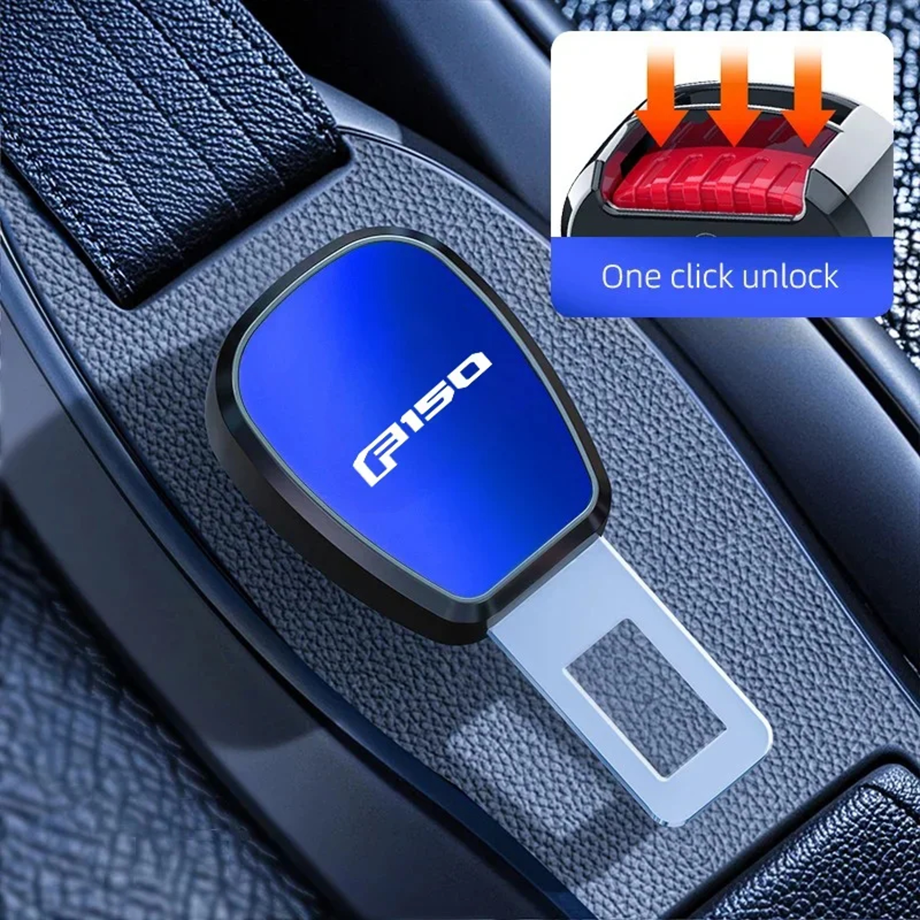 Ford Seat Belt Buckle Extension Plug Auto Safety Accessory Interior Upgrade 7