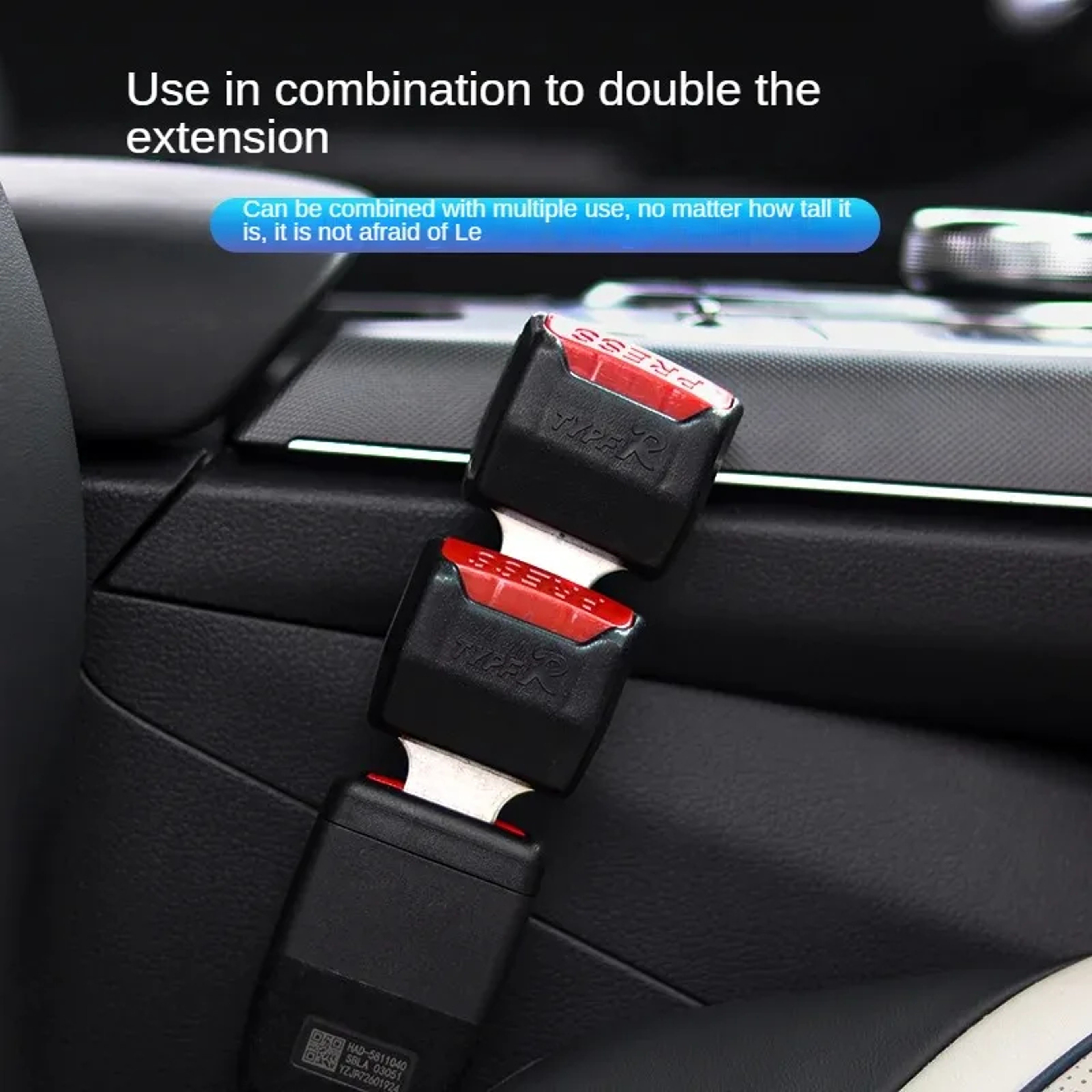 Thickened Car Seat Belt Extender Safety Buckle Adapter Anti Noise Universal Car Accessory 3