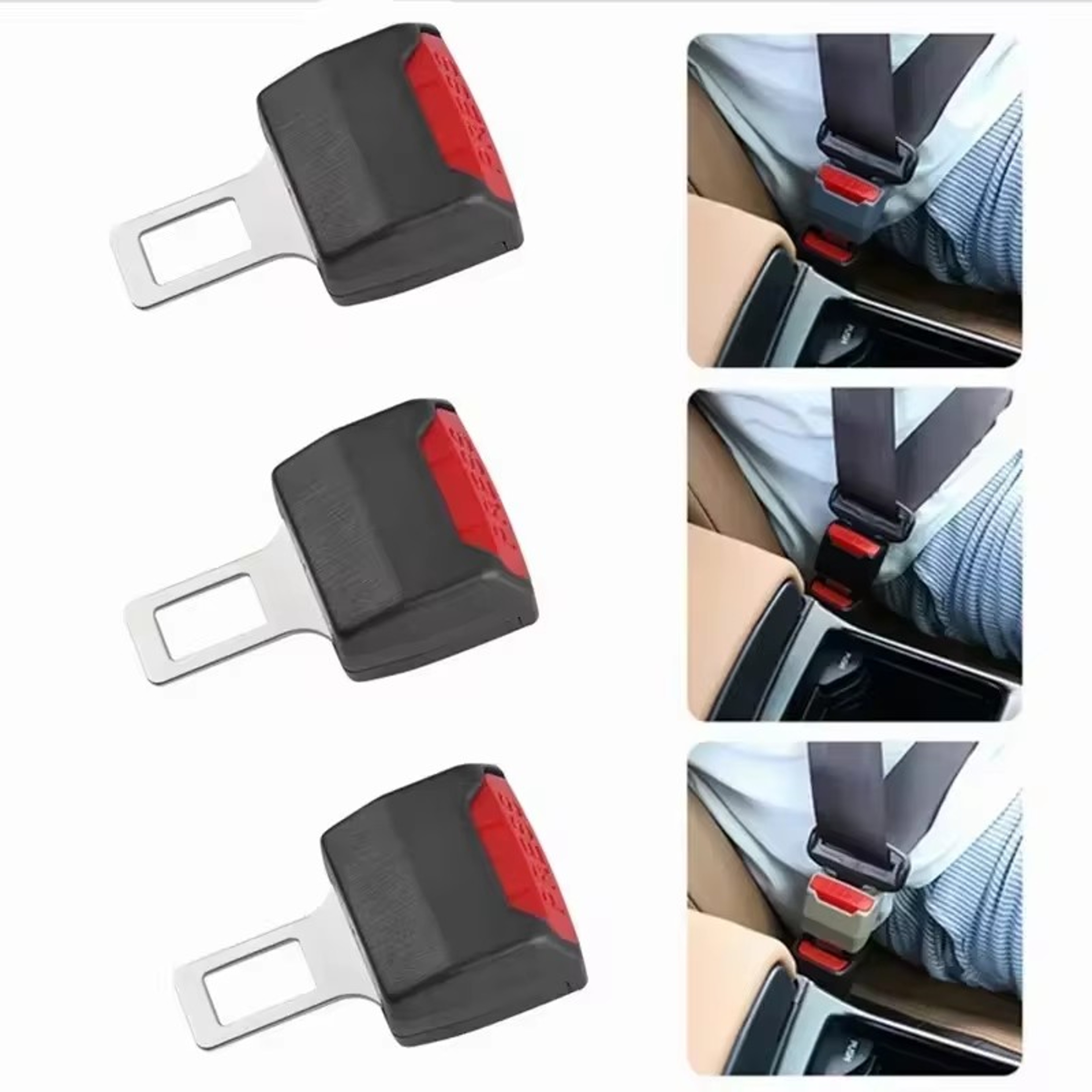 Thickened Car Seat Belt Extender Safety Buckle Adapter Anti Noise Universal Car Accessory 5