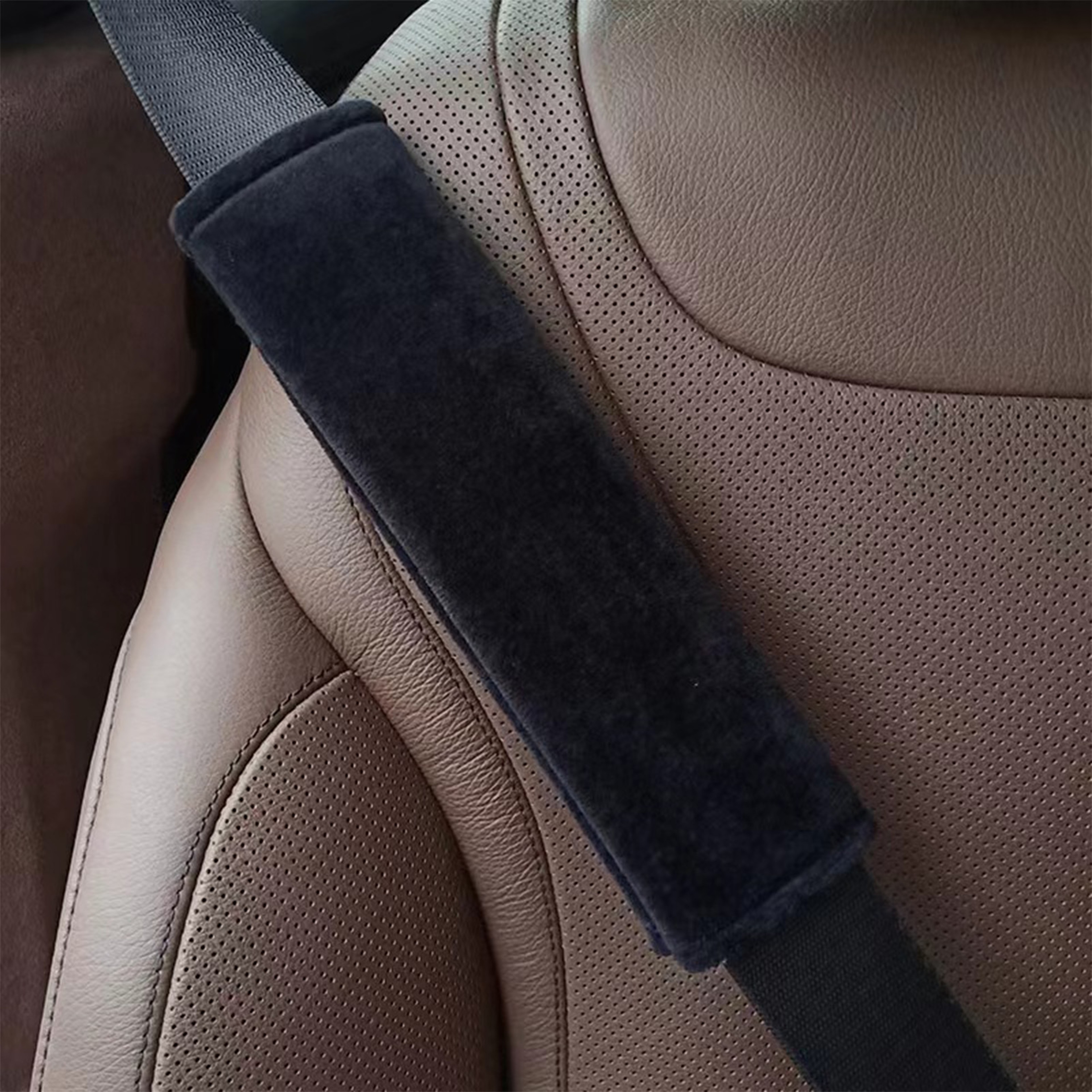 Universal Seat Belt Cover Super Soft Shoulder Pad Car Seat Belt Protector For Comfortable Driving 1