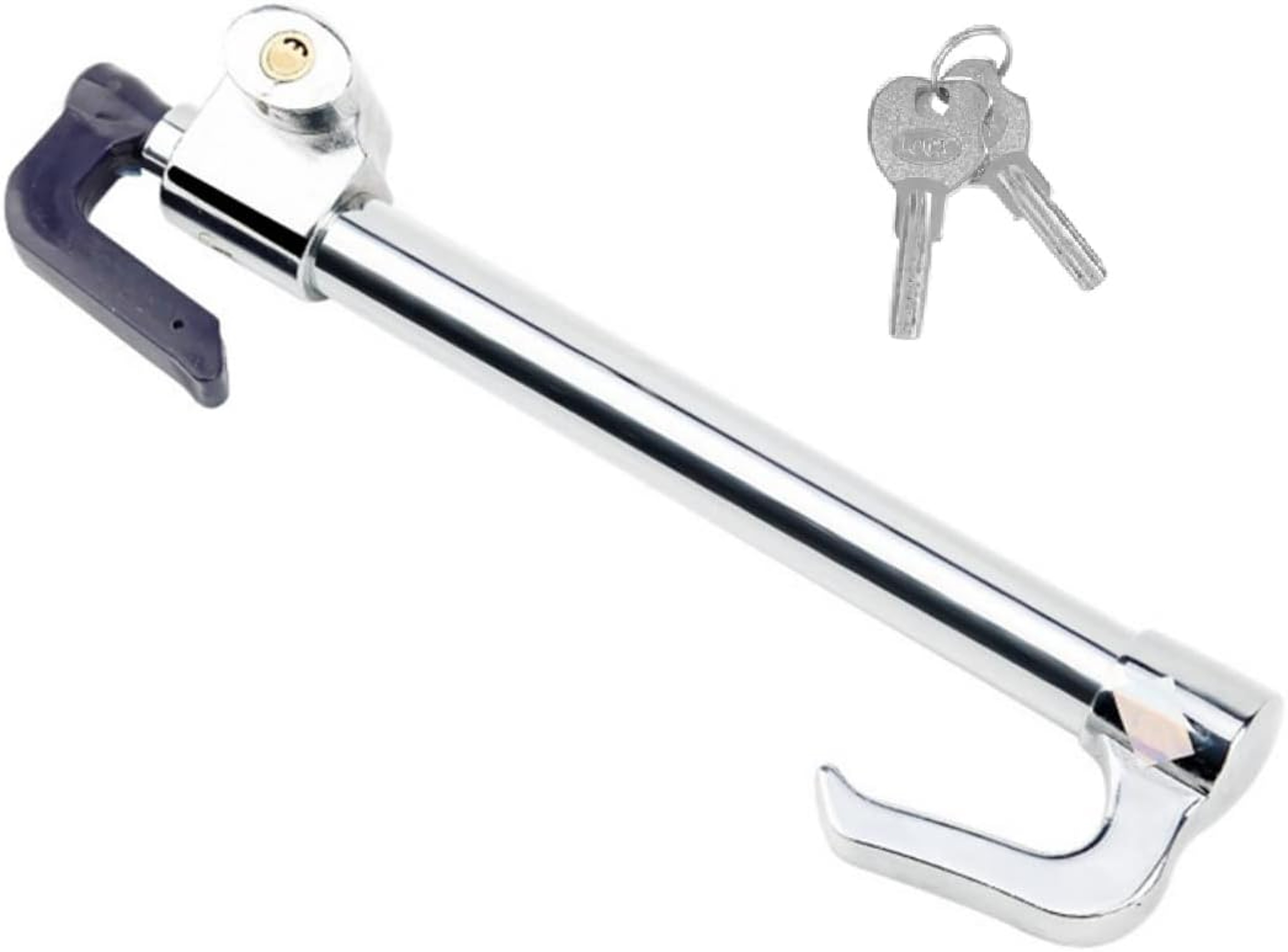Car Steering Wheel Lock Retractable Anti Theft Lock for Cars SUVs Vans with Pedal Lock Design – view 1
