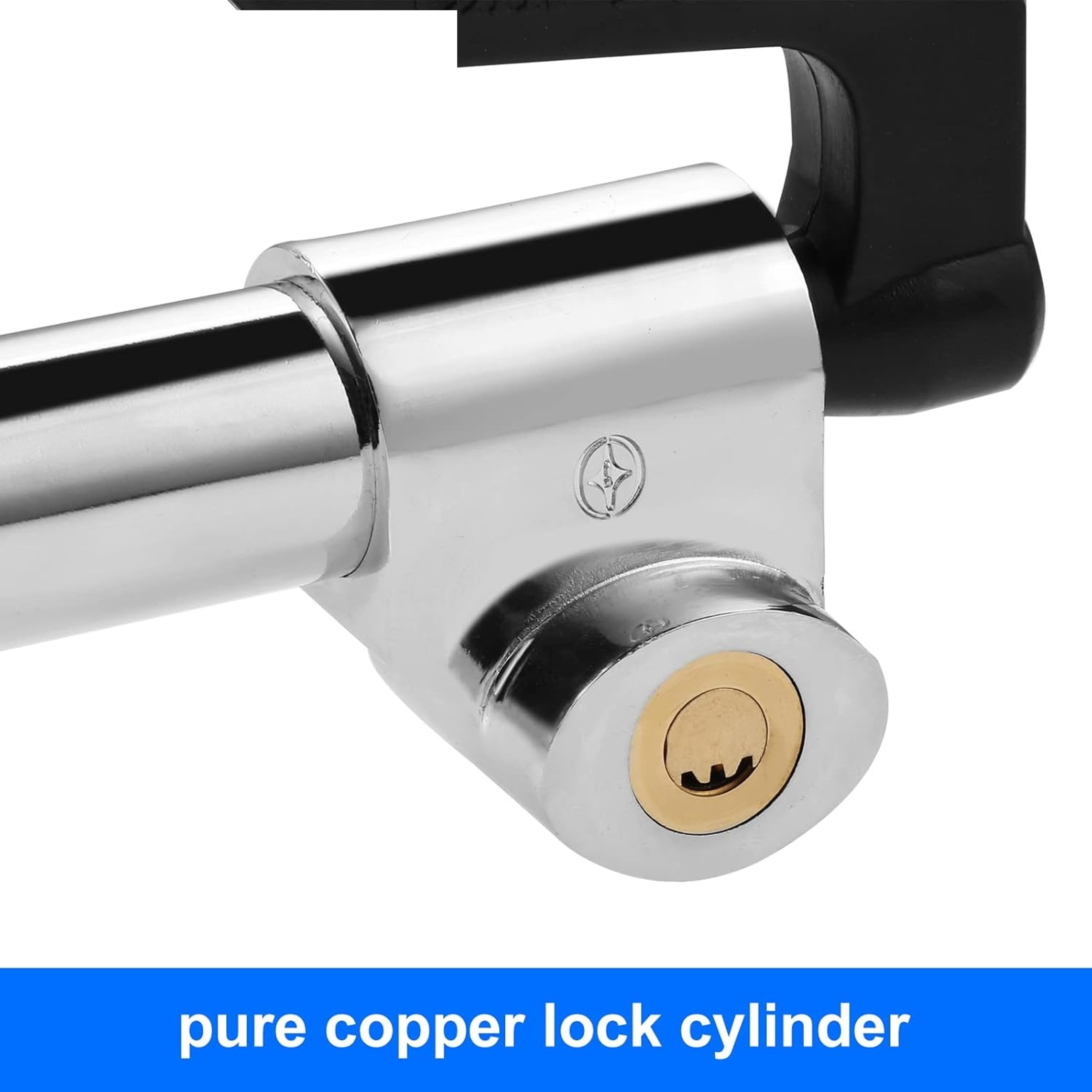 Car Steering Wheel Lock Retractable Anti Theft Lock for Cars SUVs Vans with Pedal Lock Design – view 4