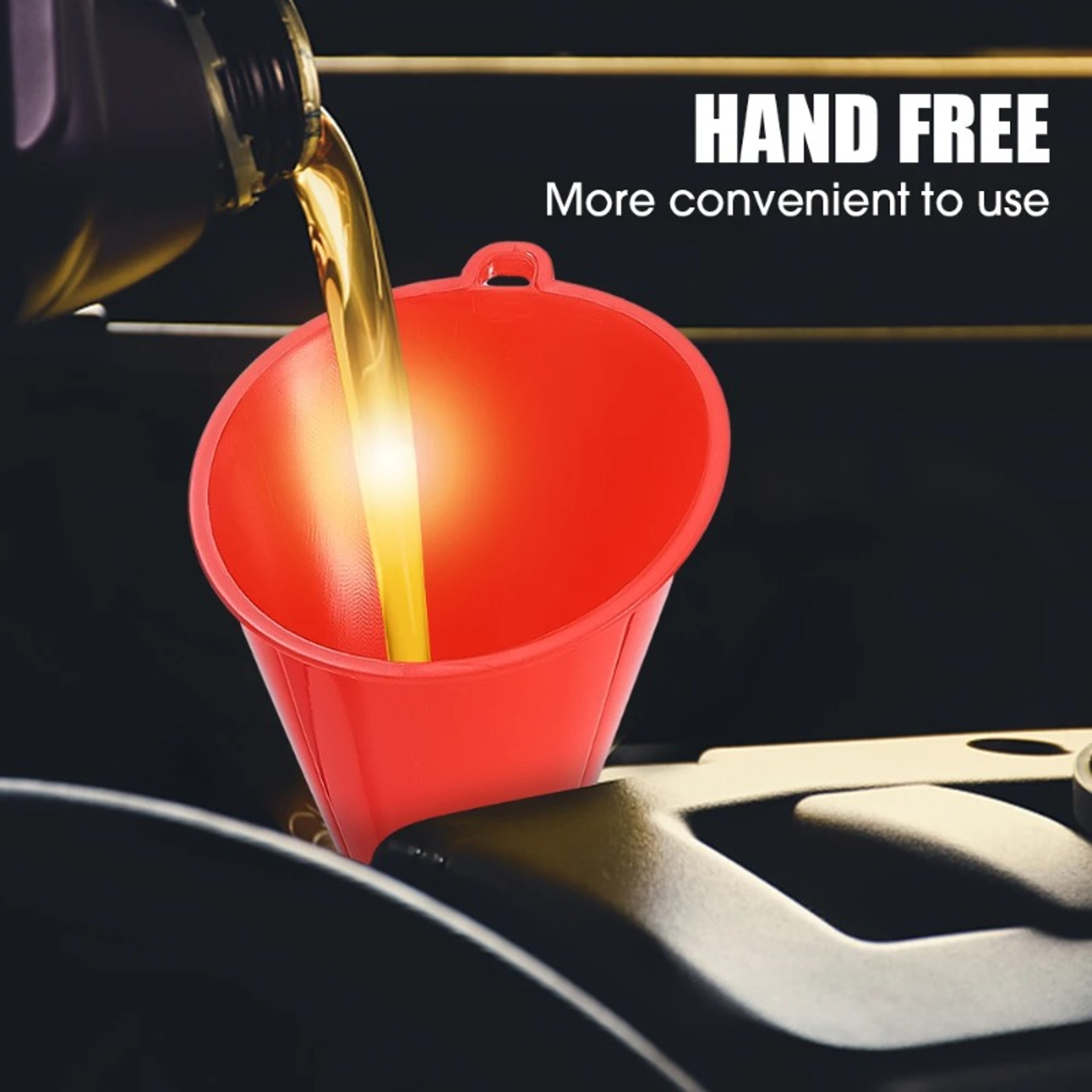 Car Oil Funnel Long Stem Anti Splash Fuel Funnel For Cars Motorcycles And Small Engines 5
