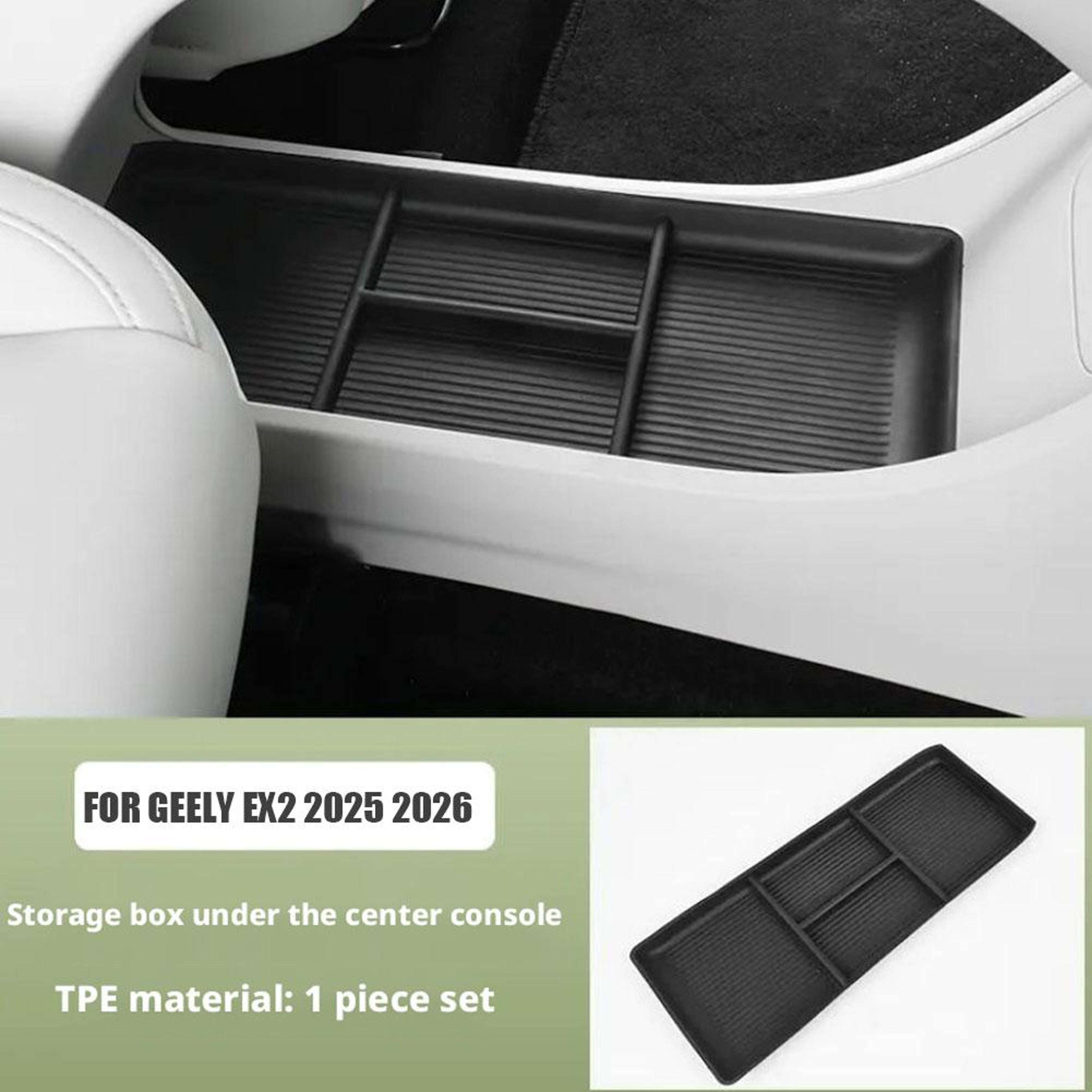 Center Console Organizer Storage Box Tray For Geely Geome High Capacity Car Interior Organizer 3