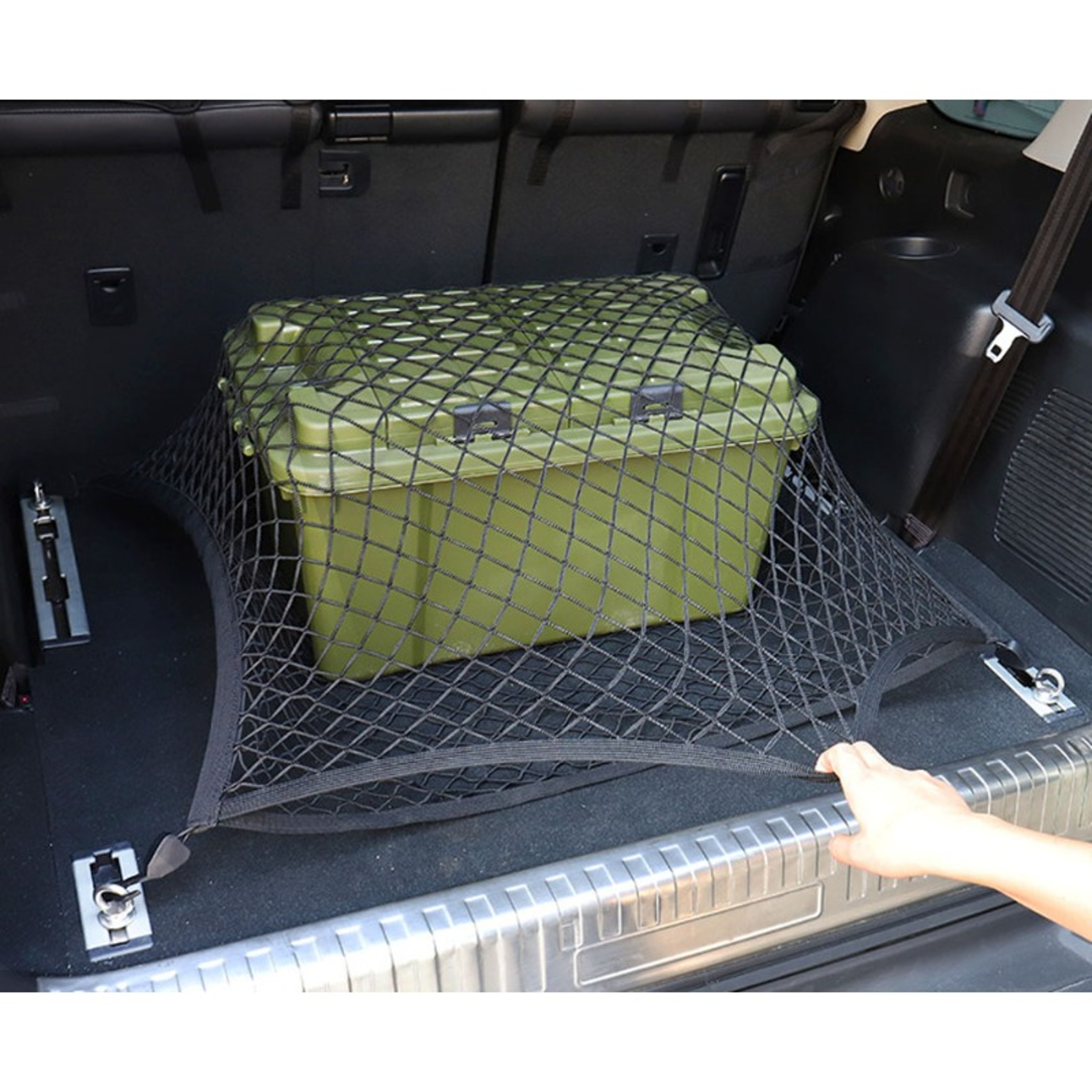 Car Trunk Cargo Net Elastic Trunk Organizer Storage Luggage Net For SUVs Crossovers And Cars 3