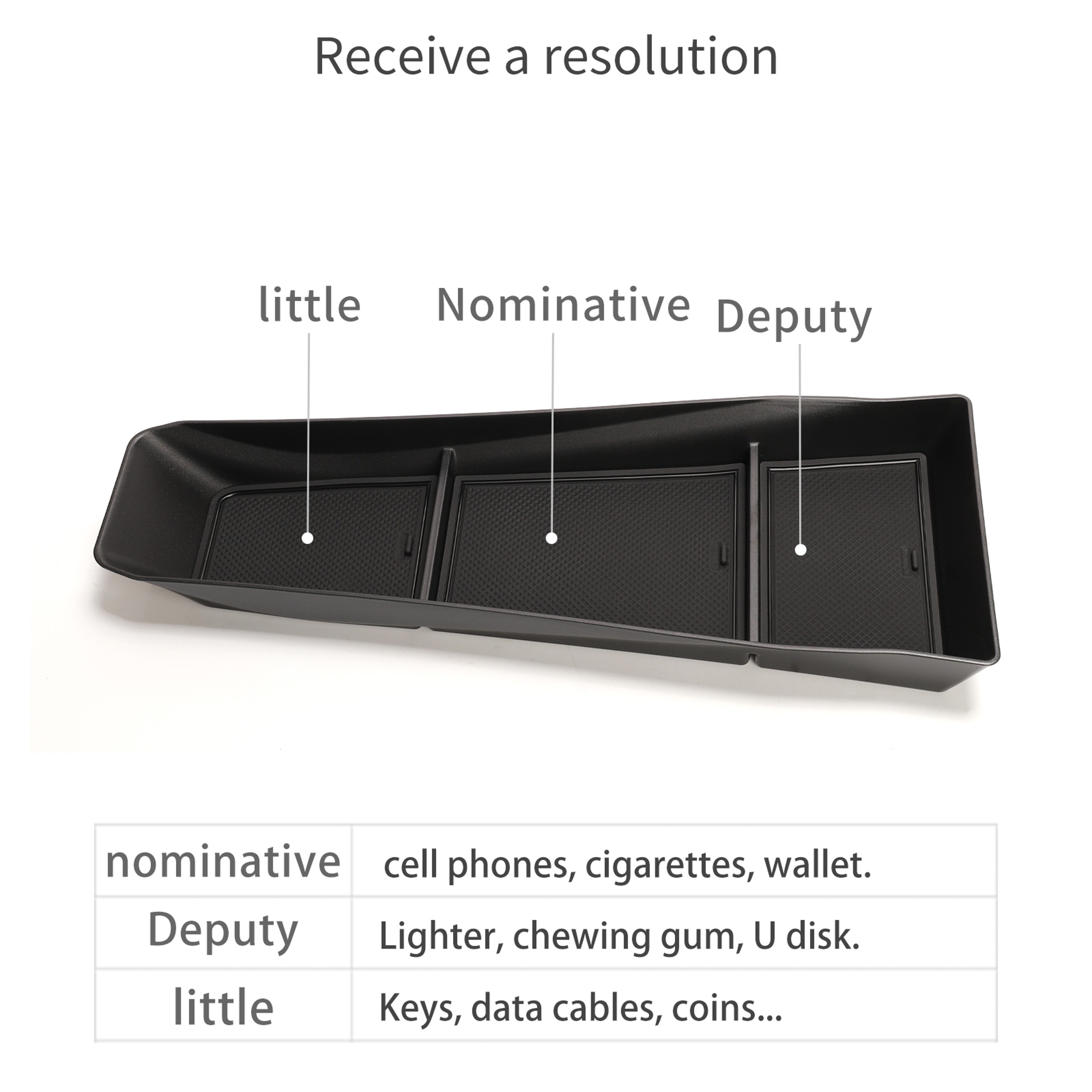 BYD Seagull Center Console Organizer Tray Storage Box for BYD Dolphin Mini Interior Accessories – view 2