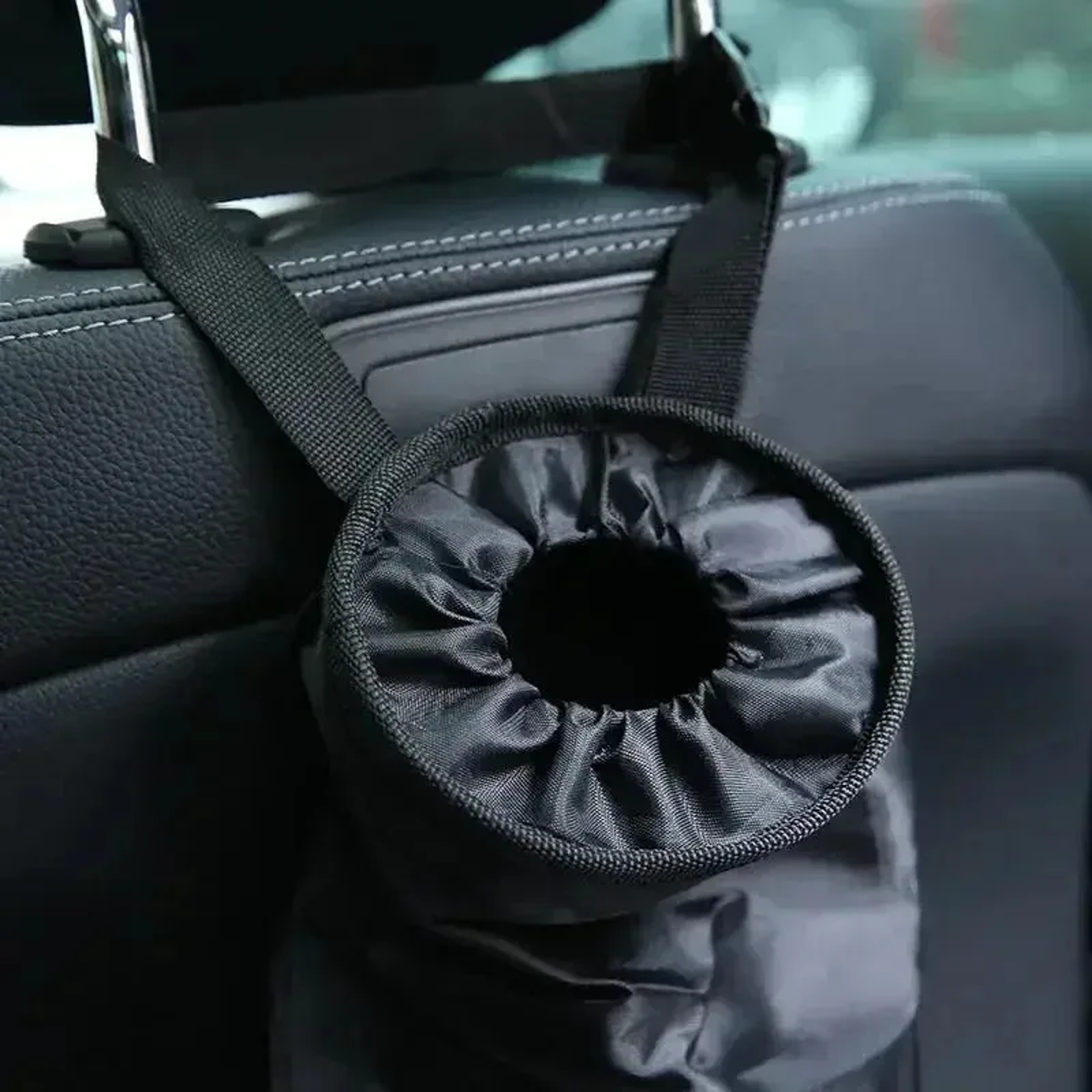 Car Trash Can Hanging Seat Back Garbage Bag Oxford Cloth Car Organizer Trash Bin – view 5