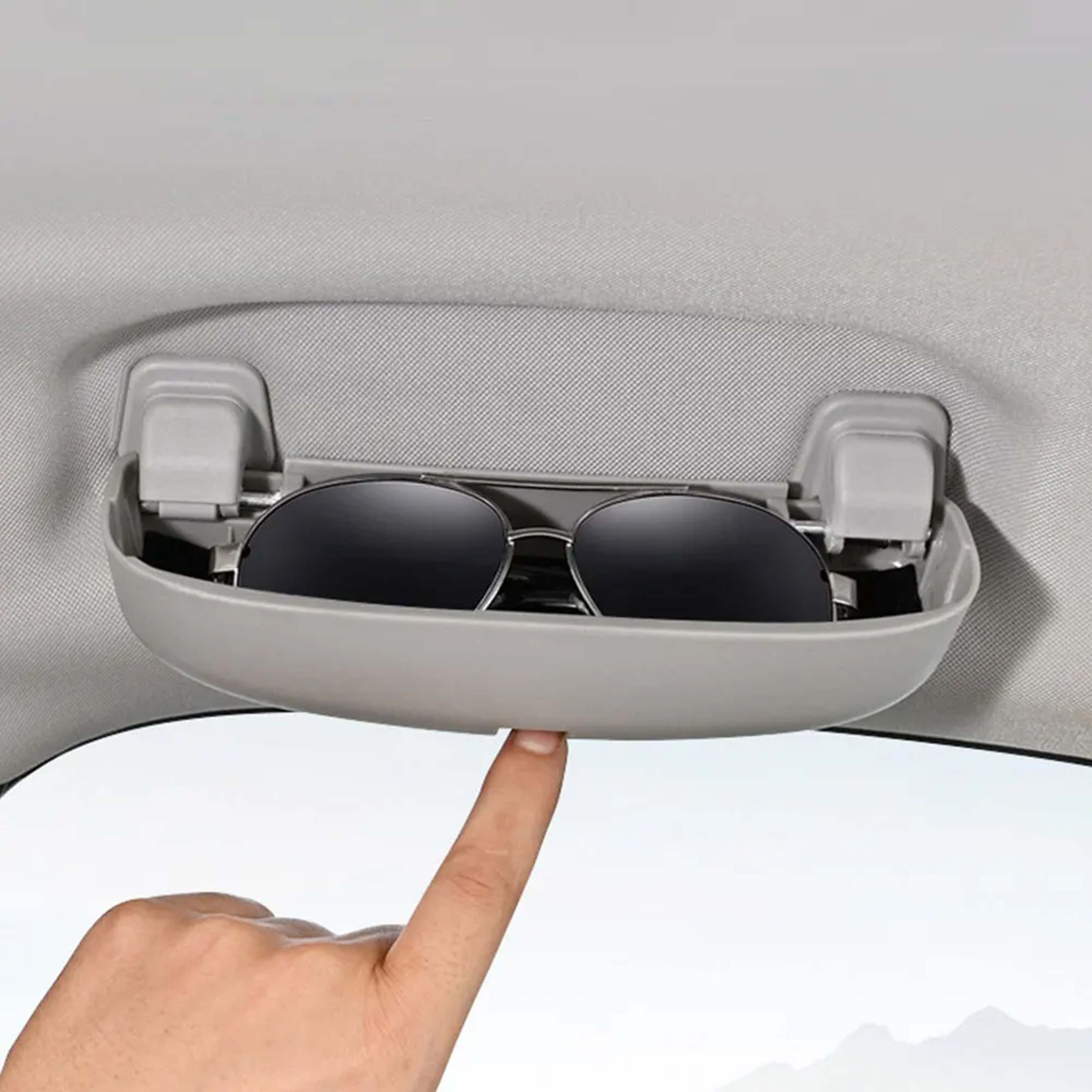 Jeep Sunglasses Holder ABS Car Glasses Case For Renegade And Compass 1