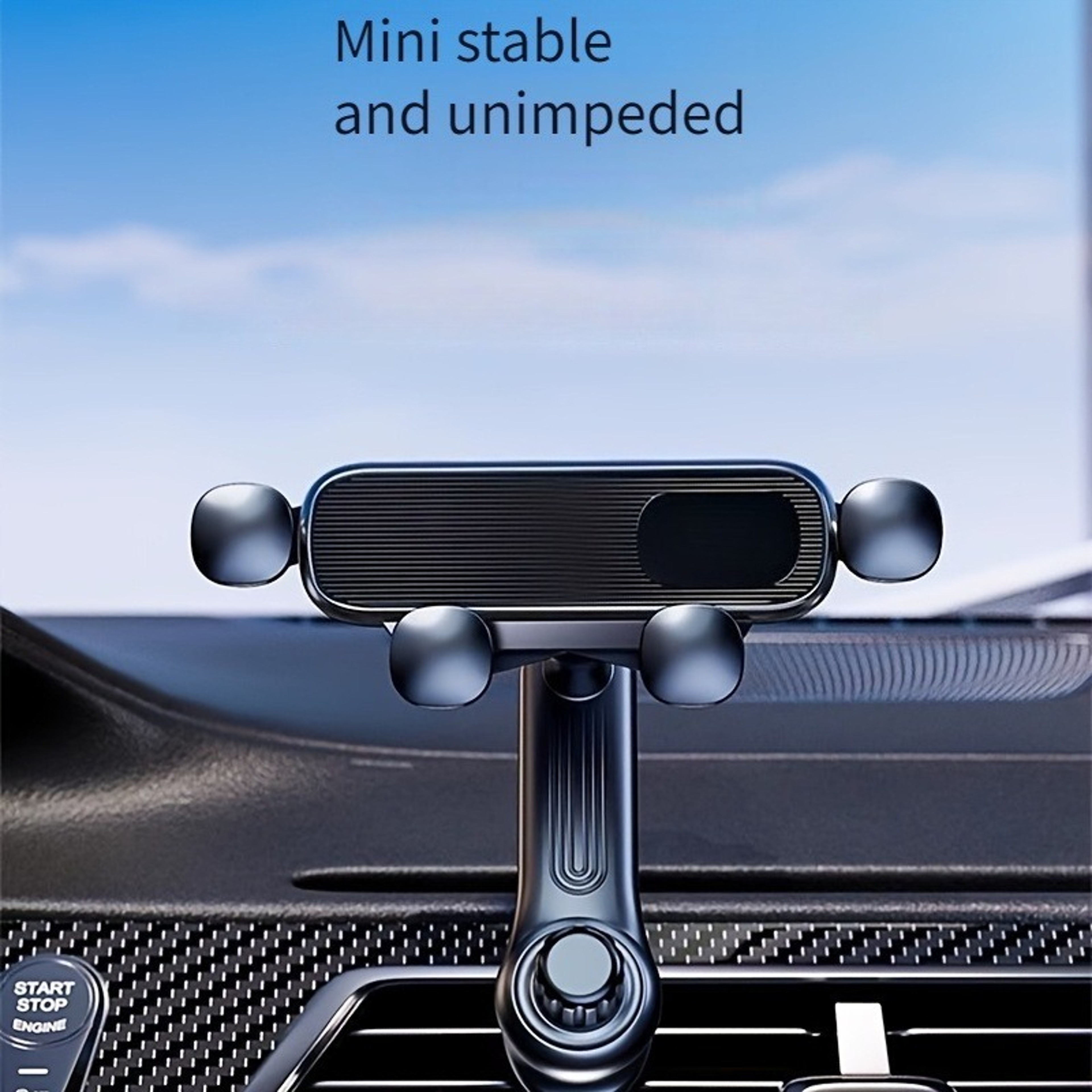 Foldable Gravity Car Phone Holder For Air Vent With Rotating Mount 5