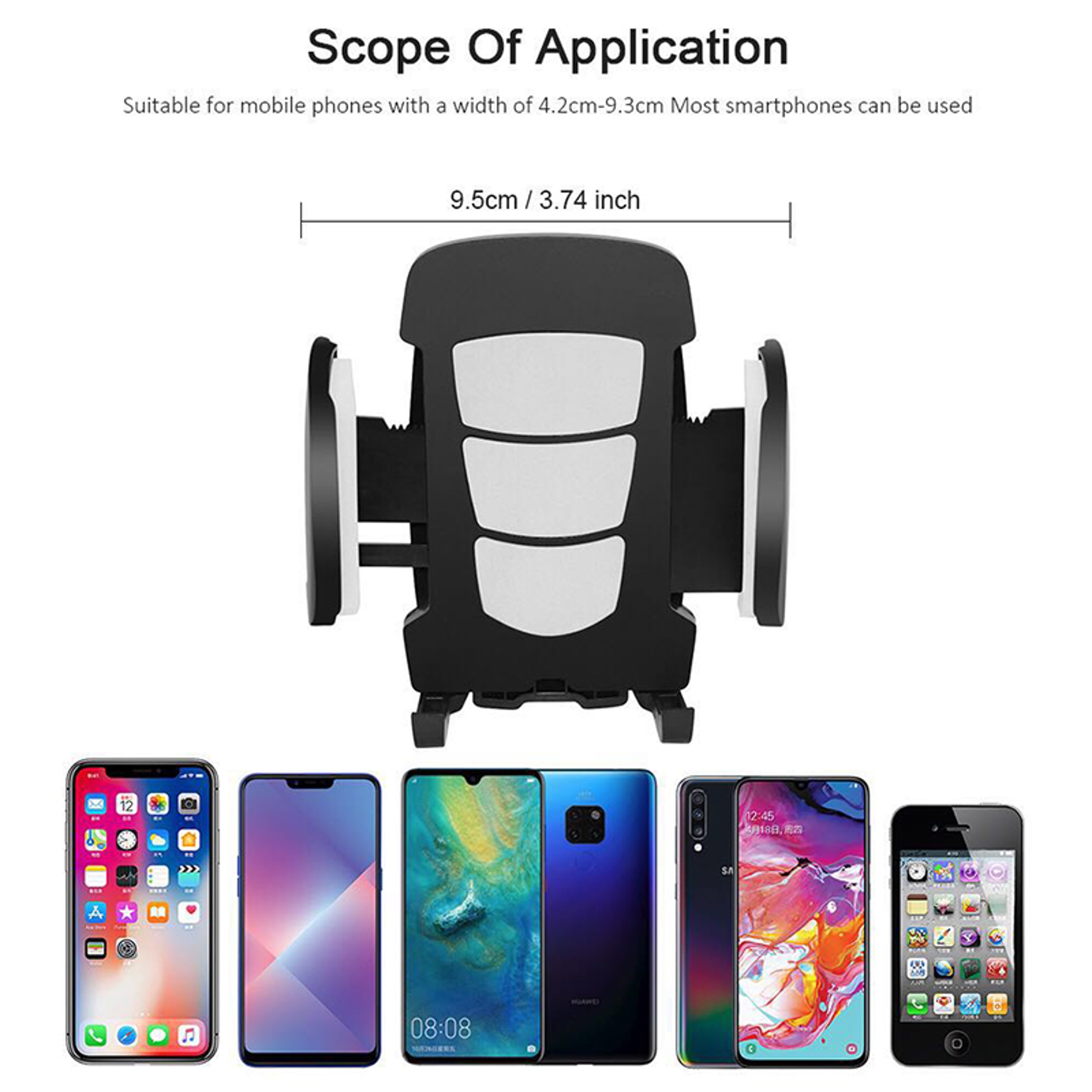 Universal Car Cup Holder Phone Mount Adjustable Vehicle Stand – view 6