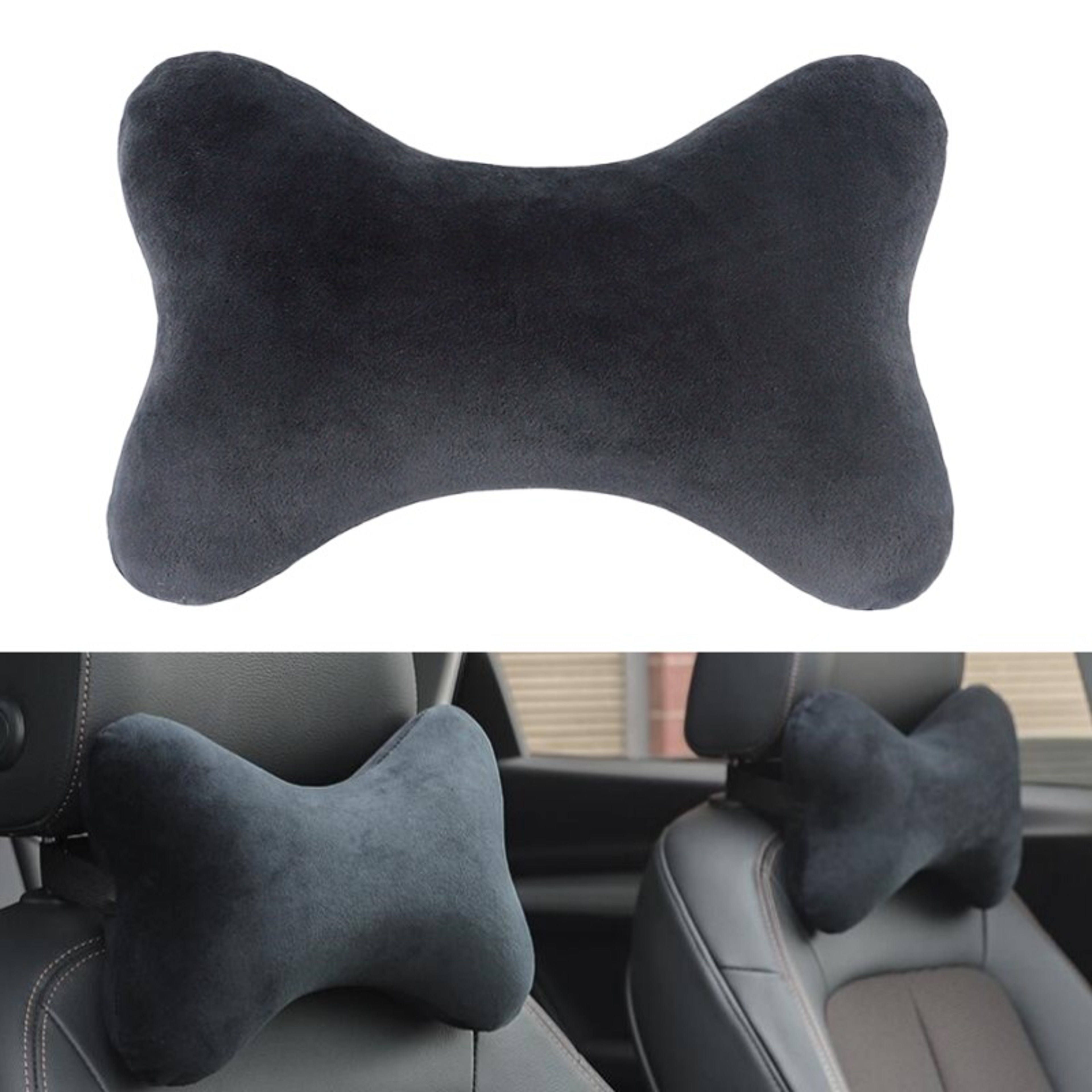 Memory Foam Car Neck Pillow Breathable Car Headrest Pillow For Comfortable Neck Support 1