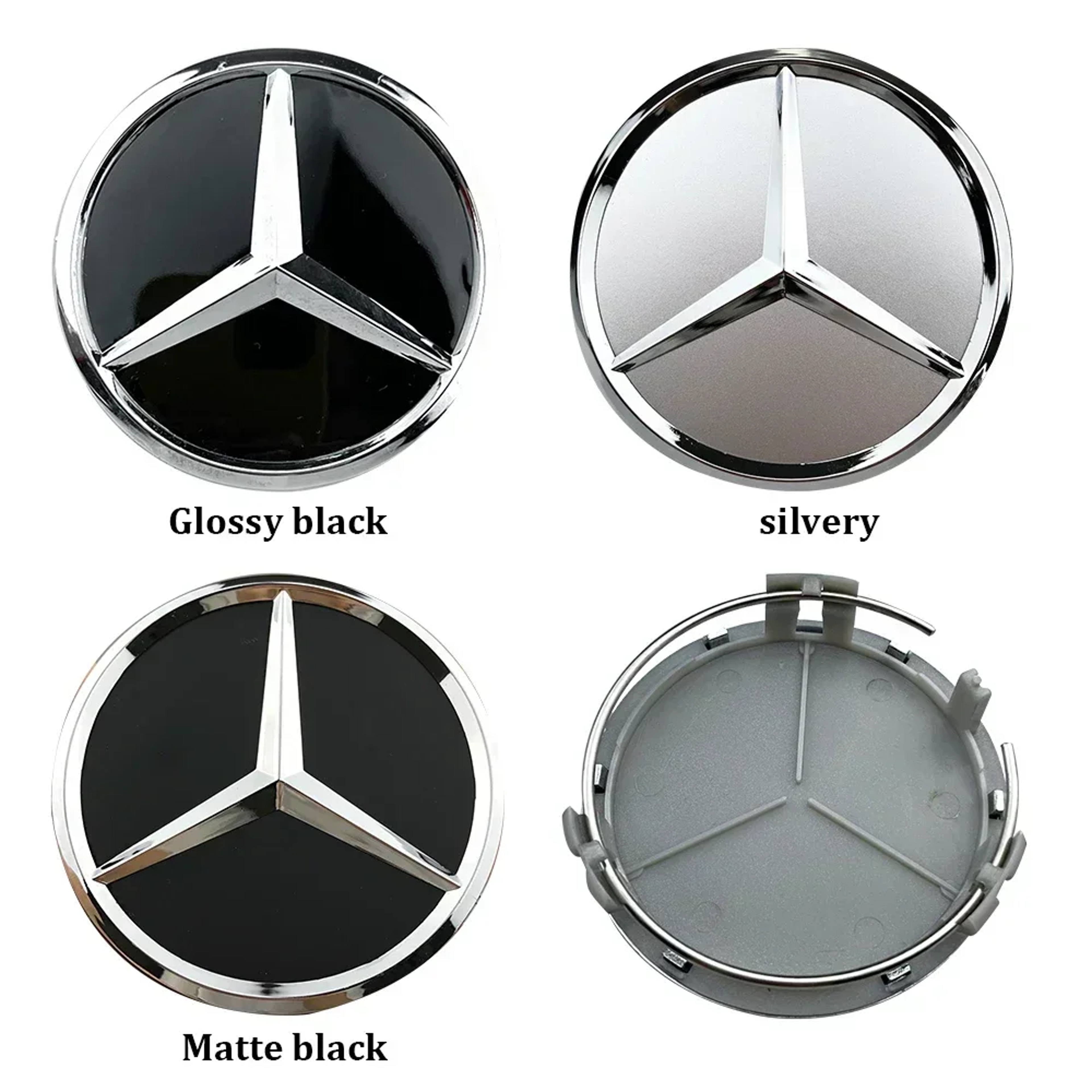 Premium Mercedes Wheel Center Caps Hub Caps Set Of For AMG  Mercedes Benz Models 1