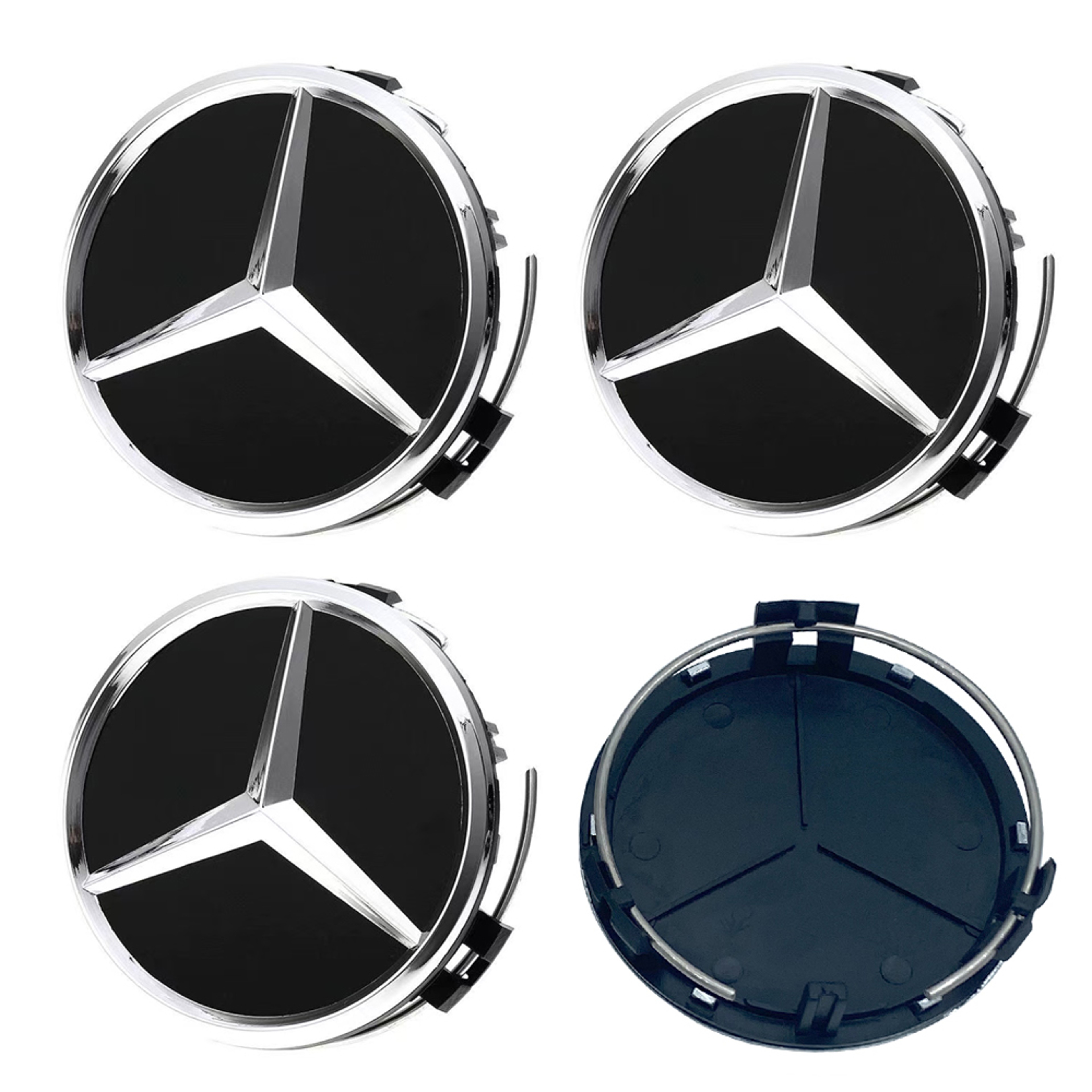 Premium Mercedes Wheel Center Caps Hub Caps Set Of For AMG  Mercedes Benz Models 5