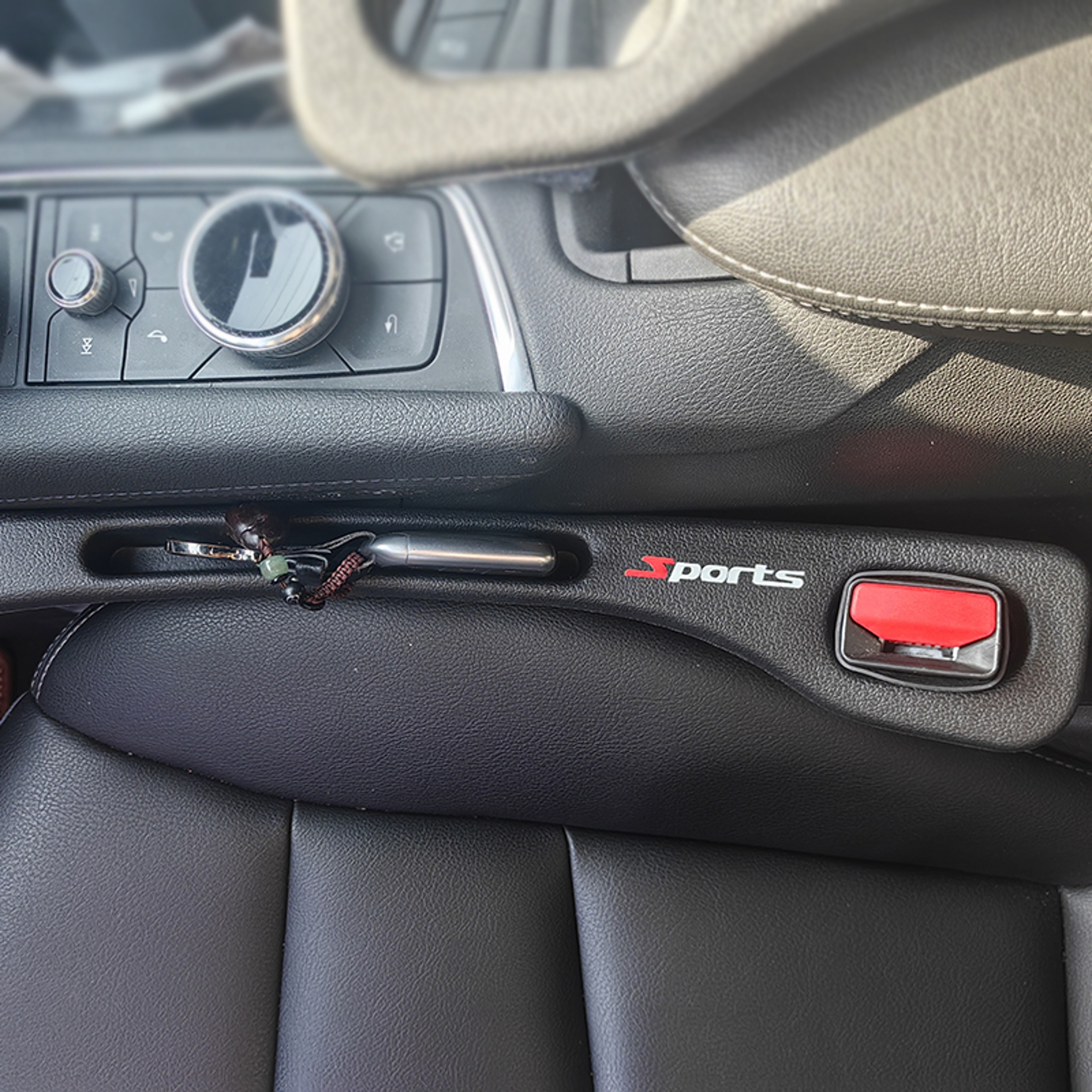 Car Seat Gap Filler  Seat Gap Organizer Universal Car Seat Gap Plug For Clean Interior 3
