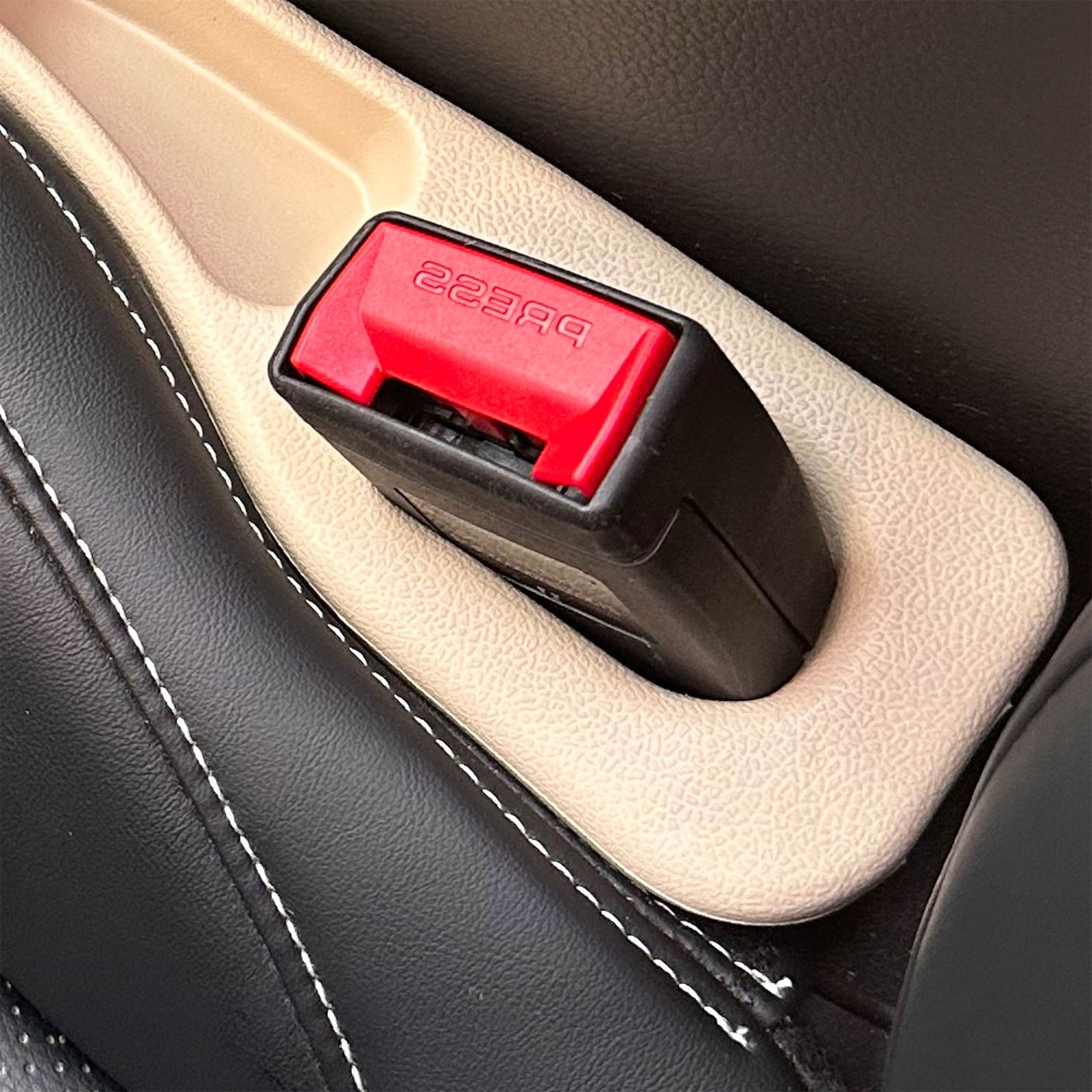 Car Seat Gap Filler Beige Left Side Seat Gap Organizer Leak Proof Car Gap Plug For Vehicle Interior 5