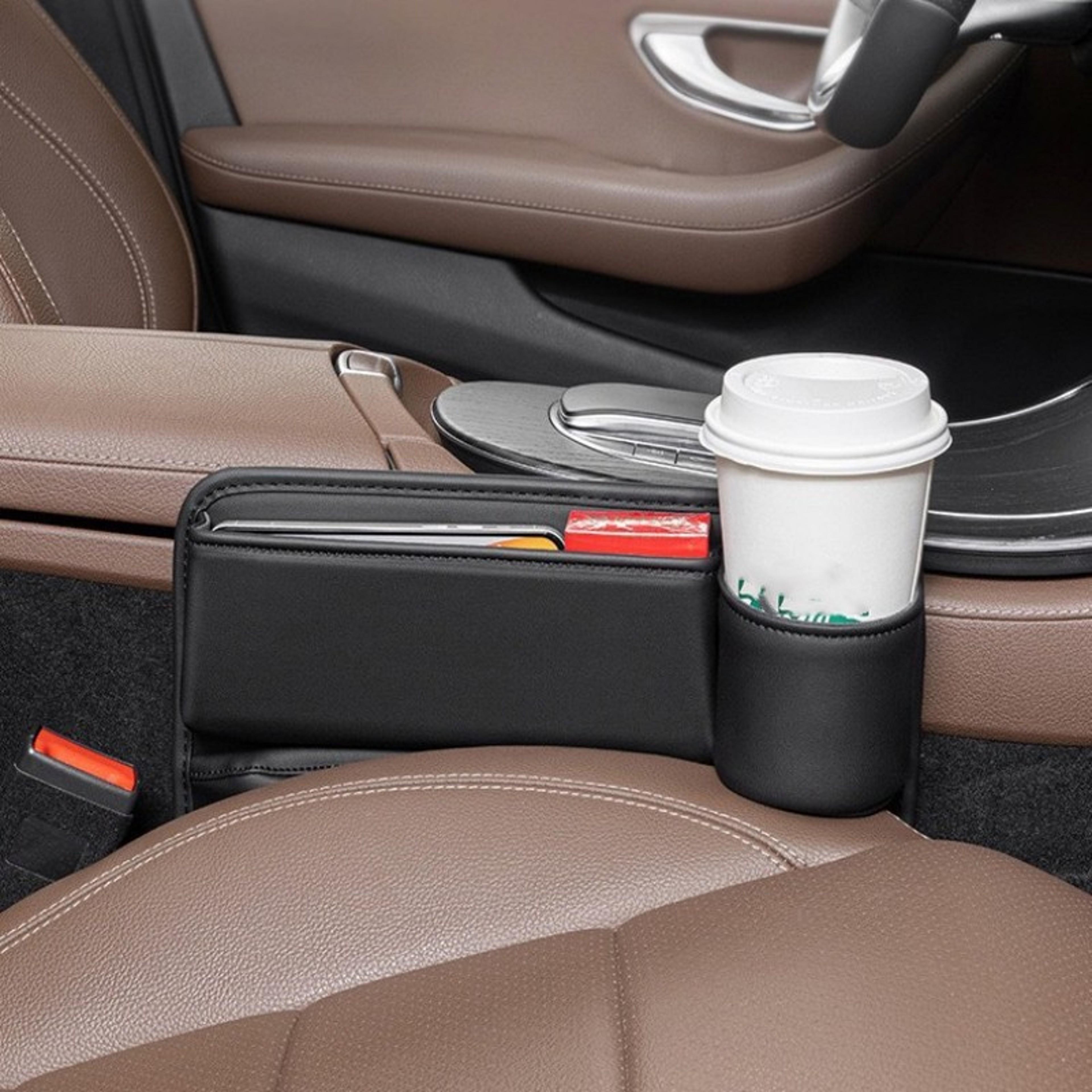 Car Seat Gap Filler Storage Box Organizer For Opel Mokka  Corsa Interior Accessories 0