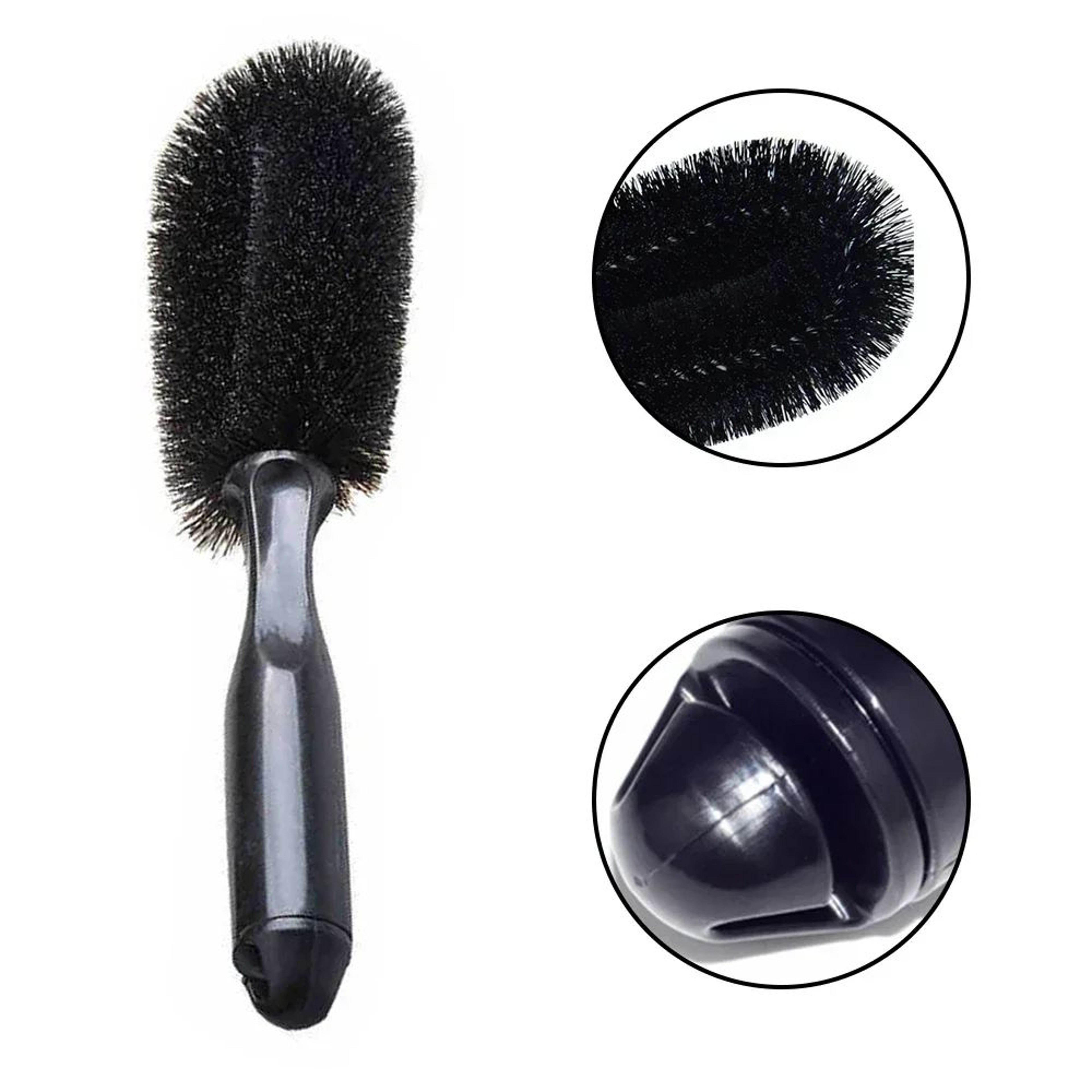 Car Wheel Cleaning Brush For Tires  Rims Soft Bristle Car Detailing Brush With Ergonomic Handle 3