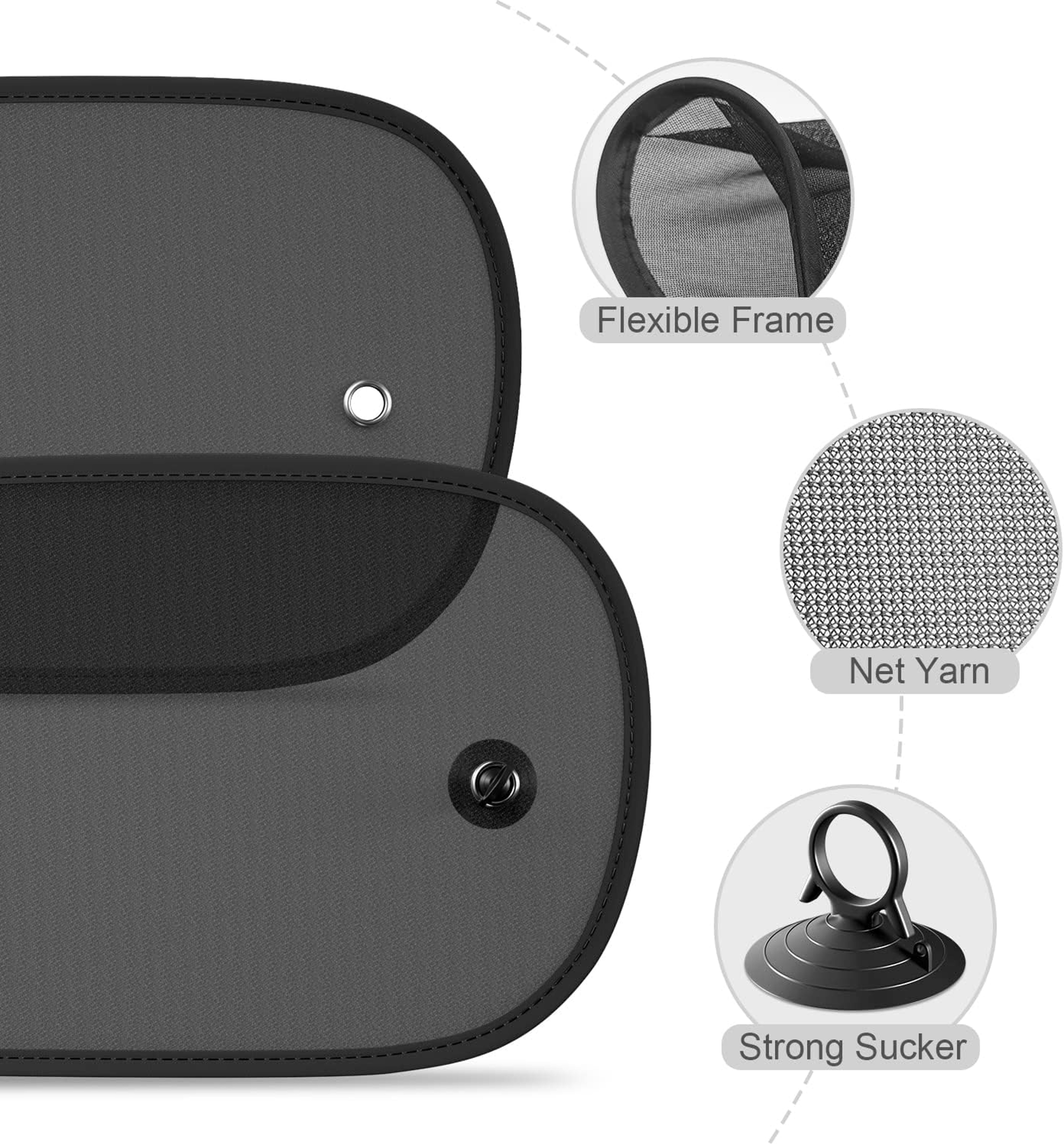 Universal Car Sun Shade Side Window UV Sun Shades For Kids Pets  Adults 4