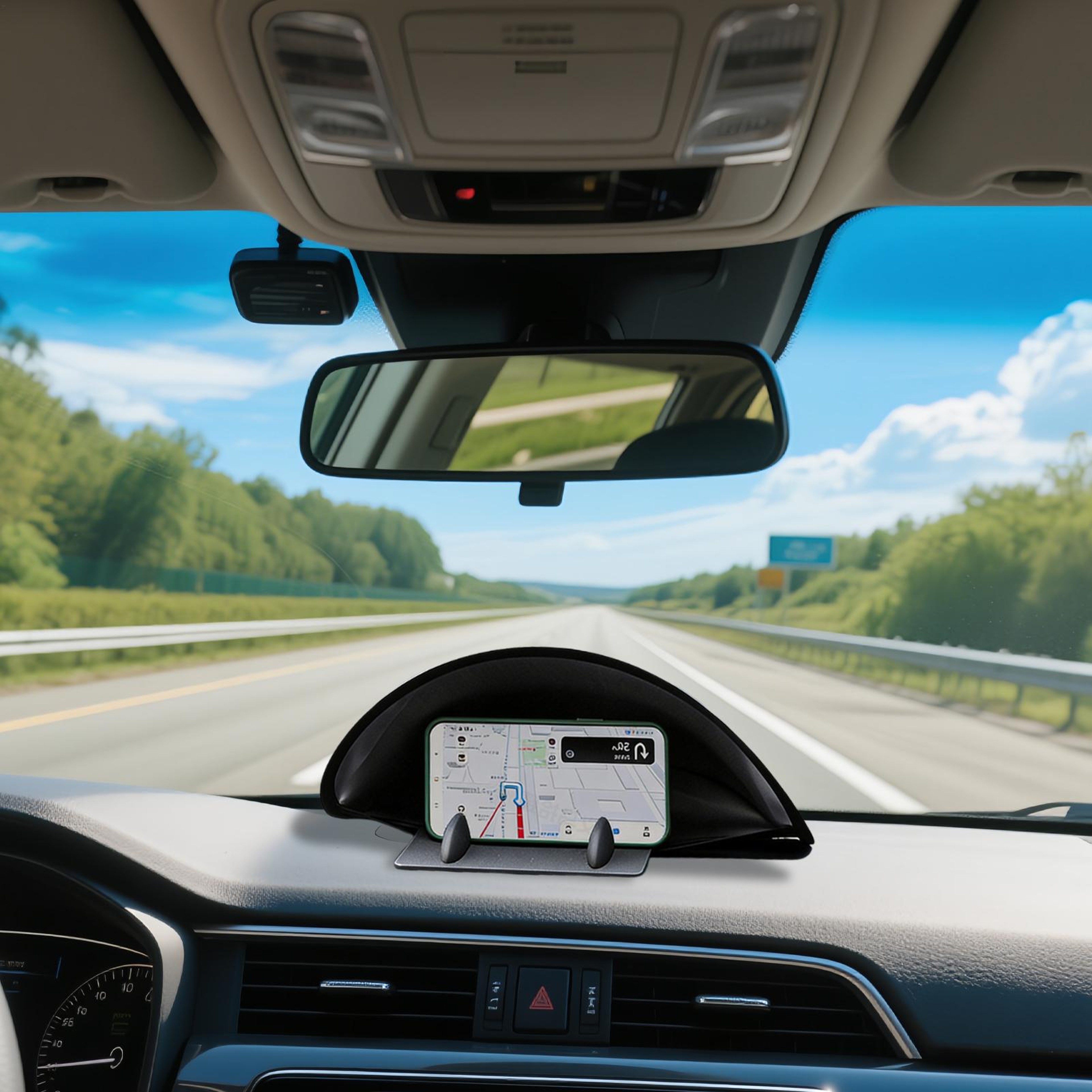 Anti Glare Car Phone Sun Shade Foldable GPS Navigation Visor for Dashboard Smartphone Mounts – view 4