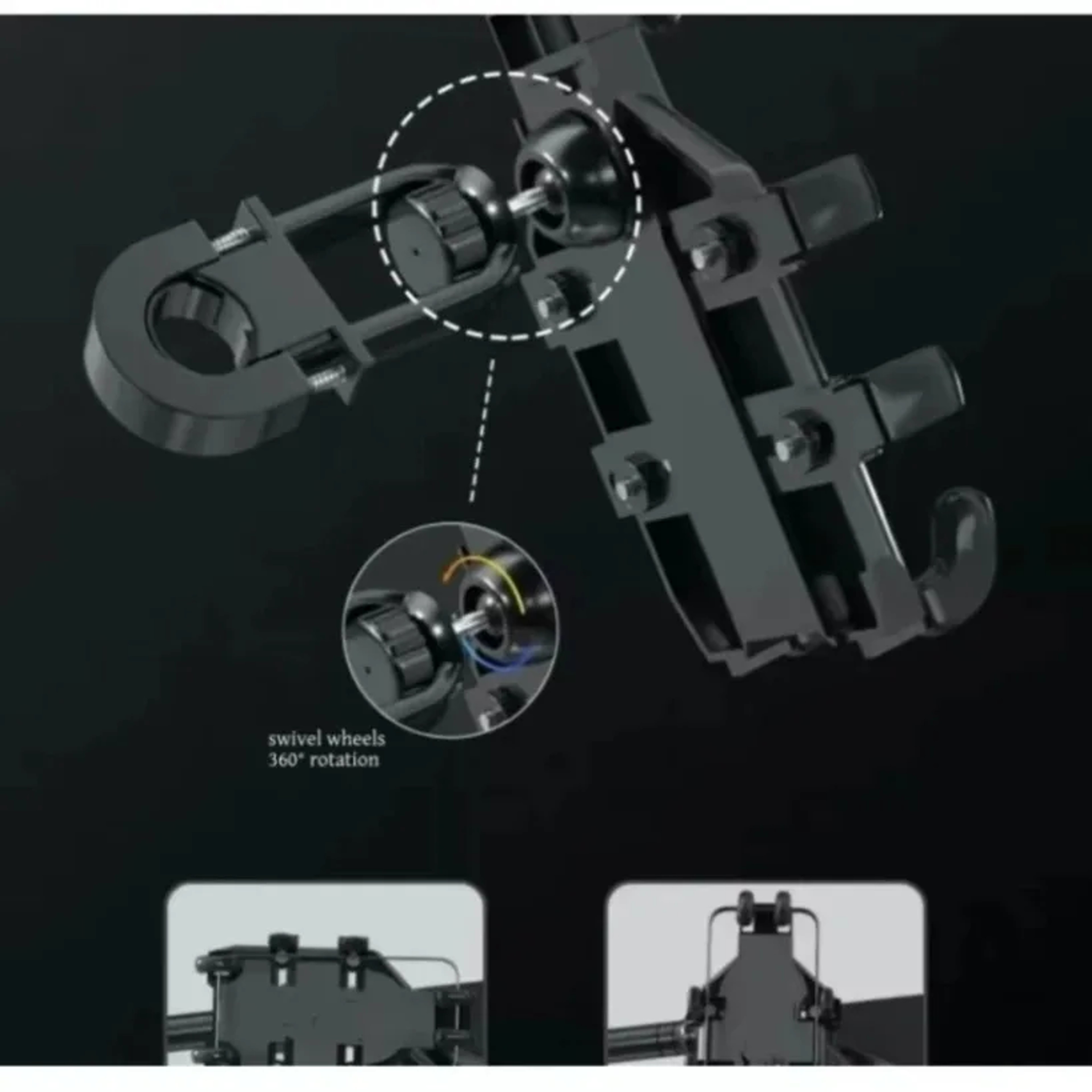 Bike Phone Holder Anti-Shake Handlebar Mount for Bicycles & Motorcycles – view 4