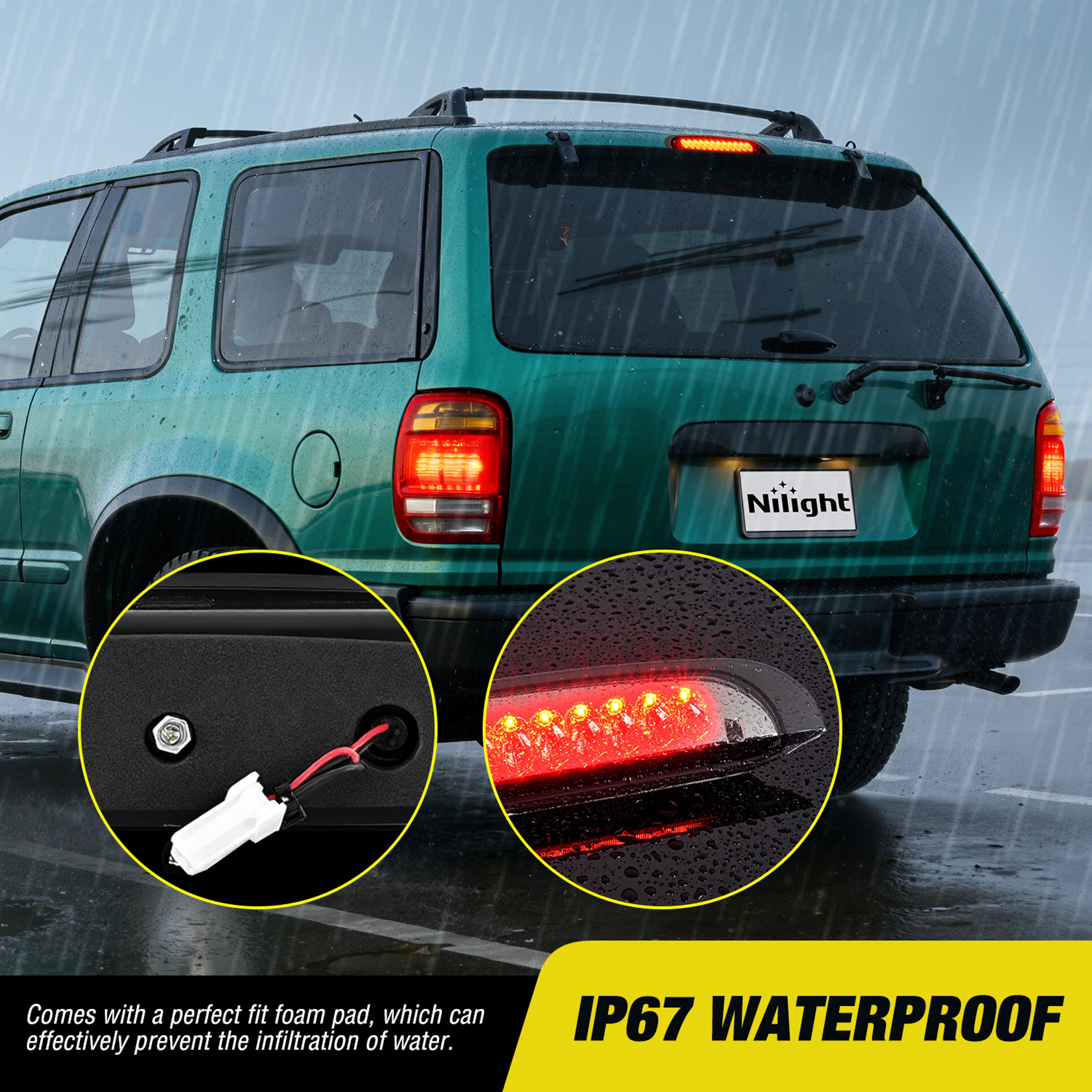 Nilight LED Third Brake Light For Ford Explorer And Escape 6