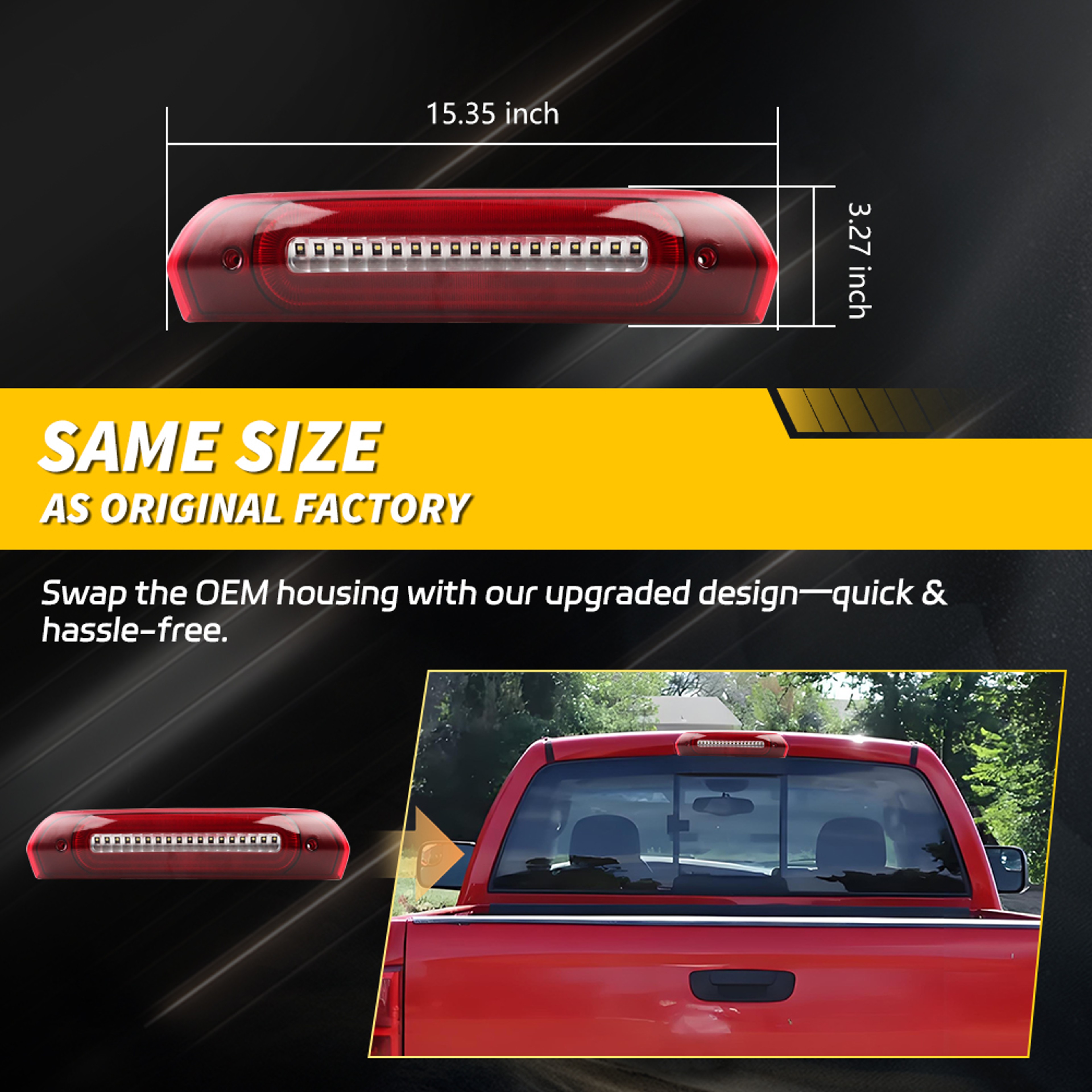 Brake Light Replacement For Dodge Ram 3