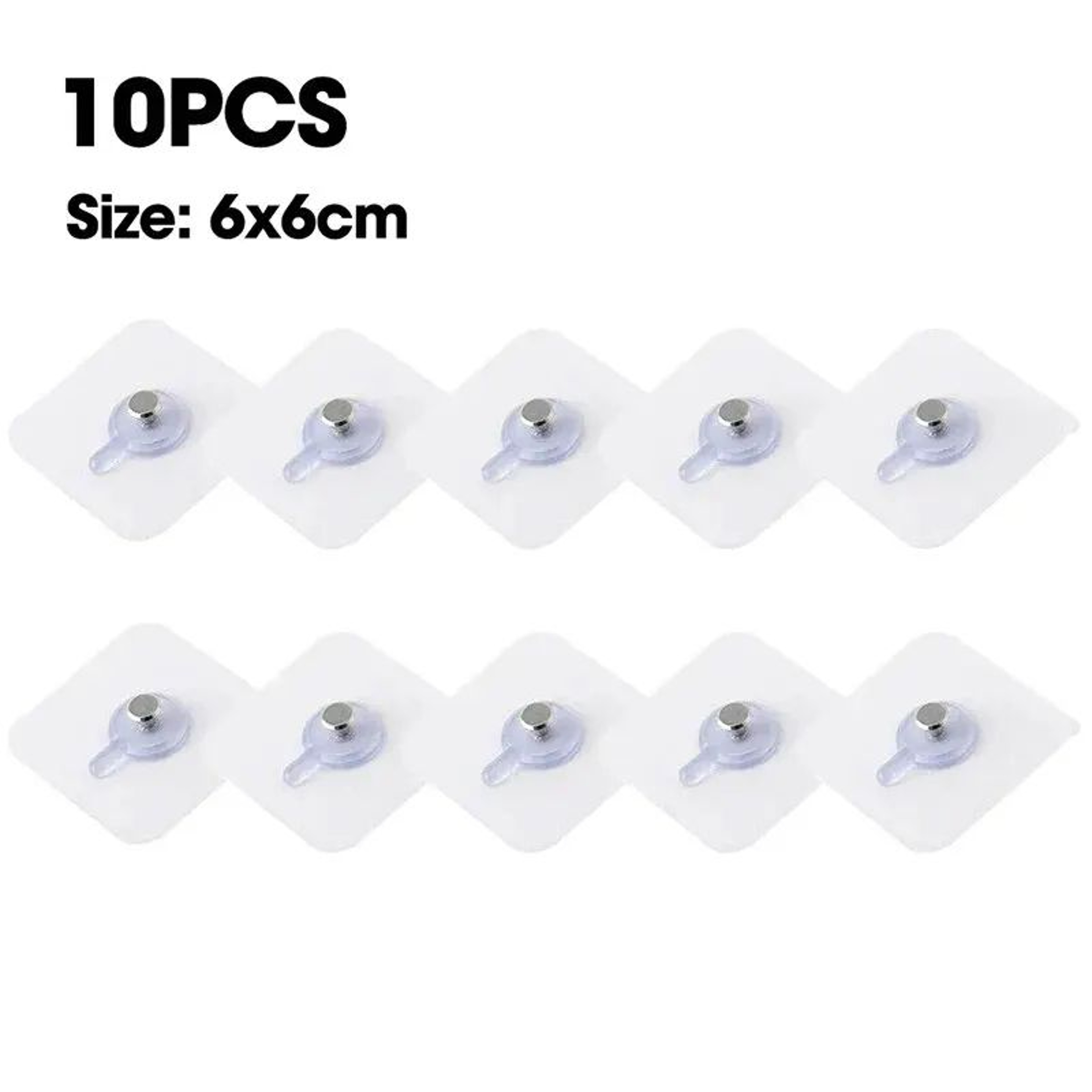 10 Pcs Strong Adhesive Hooks  Waterproof Wall Hangers For Picture Frames Posters Kitchen Bathroom A 6