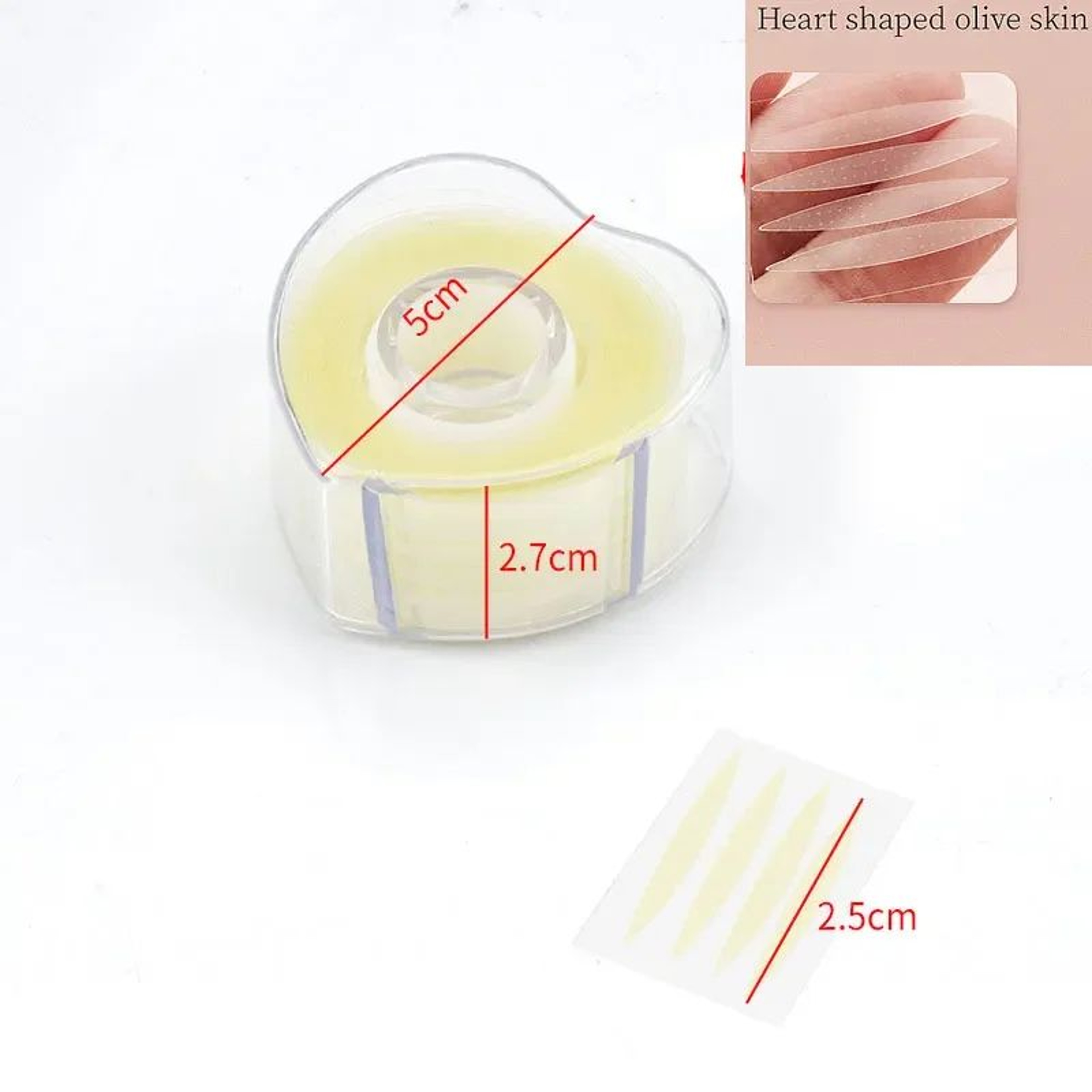 600 Pcs Double Fold Eyelid Tape Sticker Invisible Lace Eyelash Extension Selfadhesive Under Eye 8