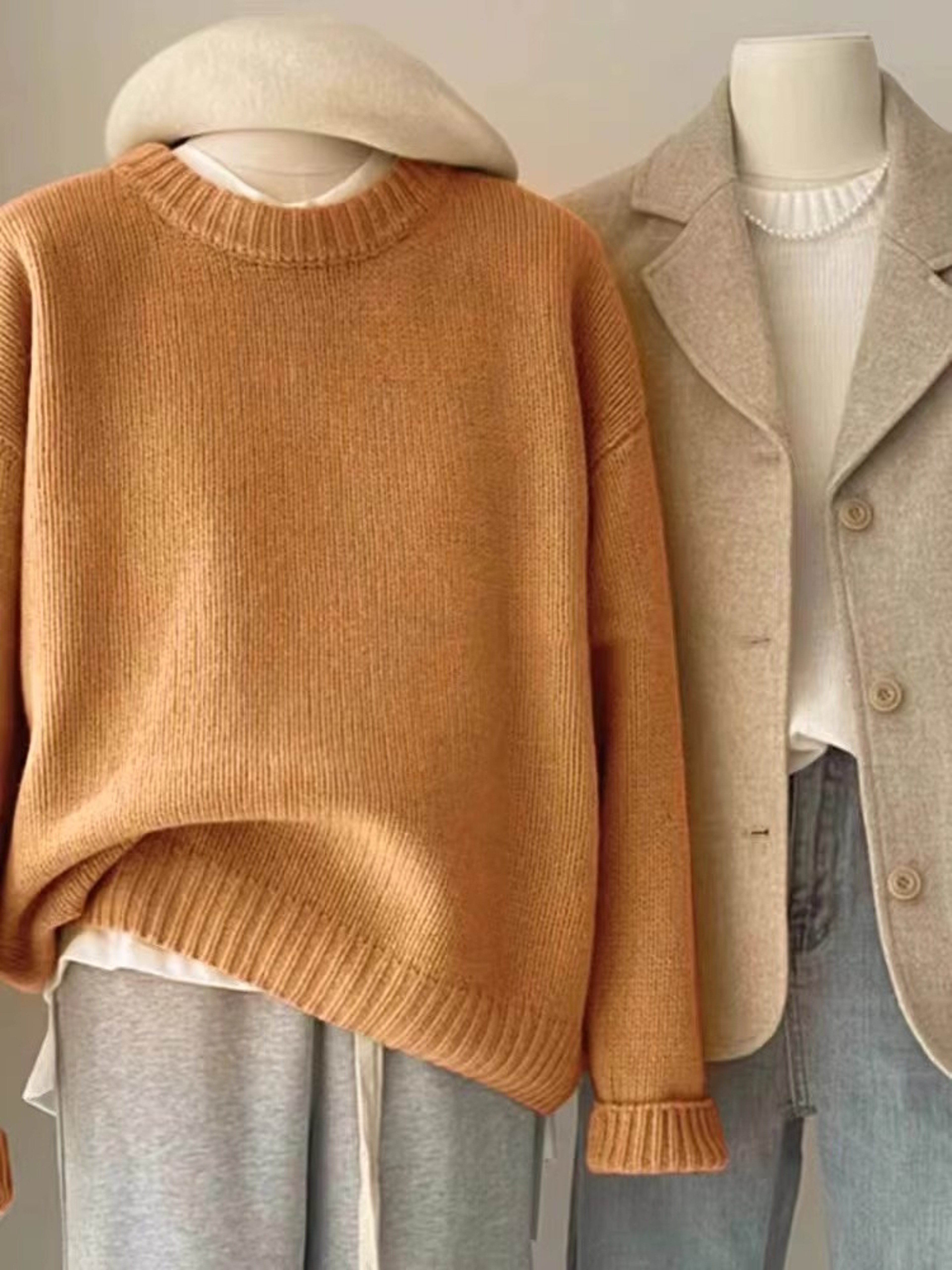Women's Cashmere Crewneck Sweater 100% Pure Soft Lightweight – view 12