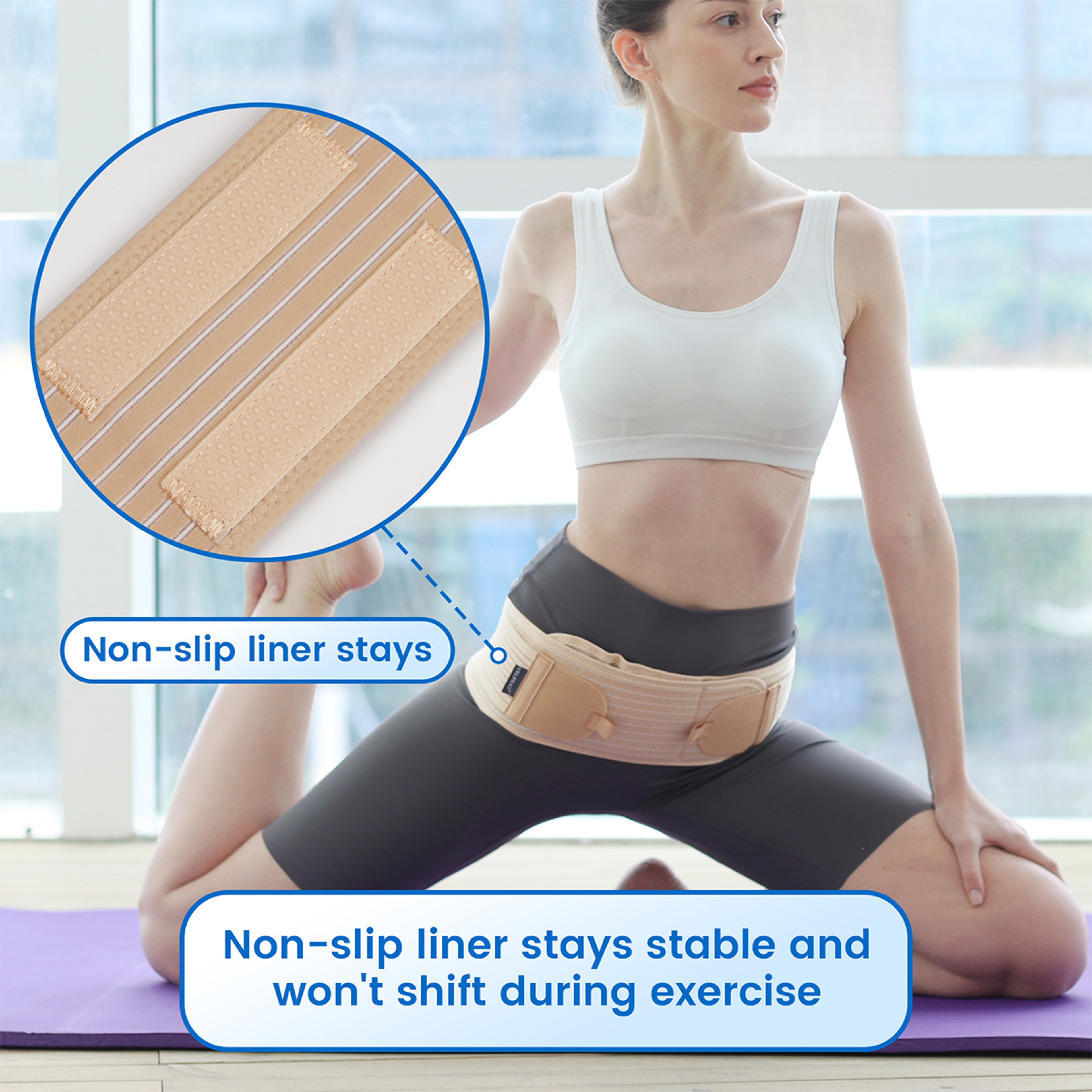 Sacroiliac SI Joint Belt for Sciatica Pain Relief and Pelvic Support – view 3