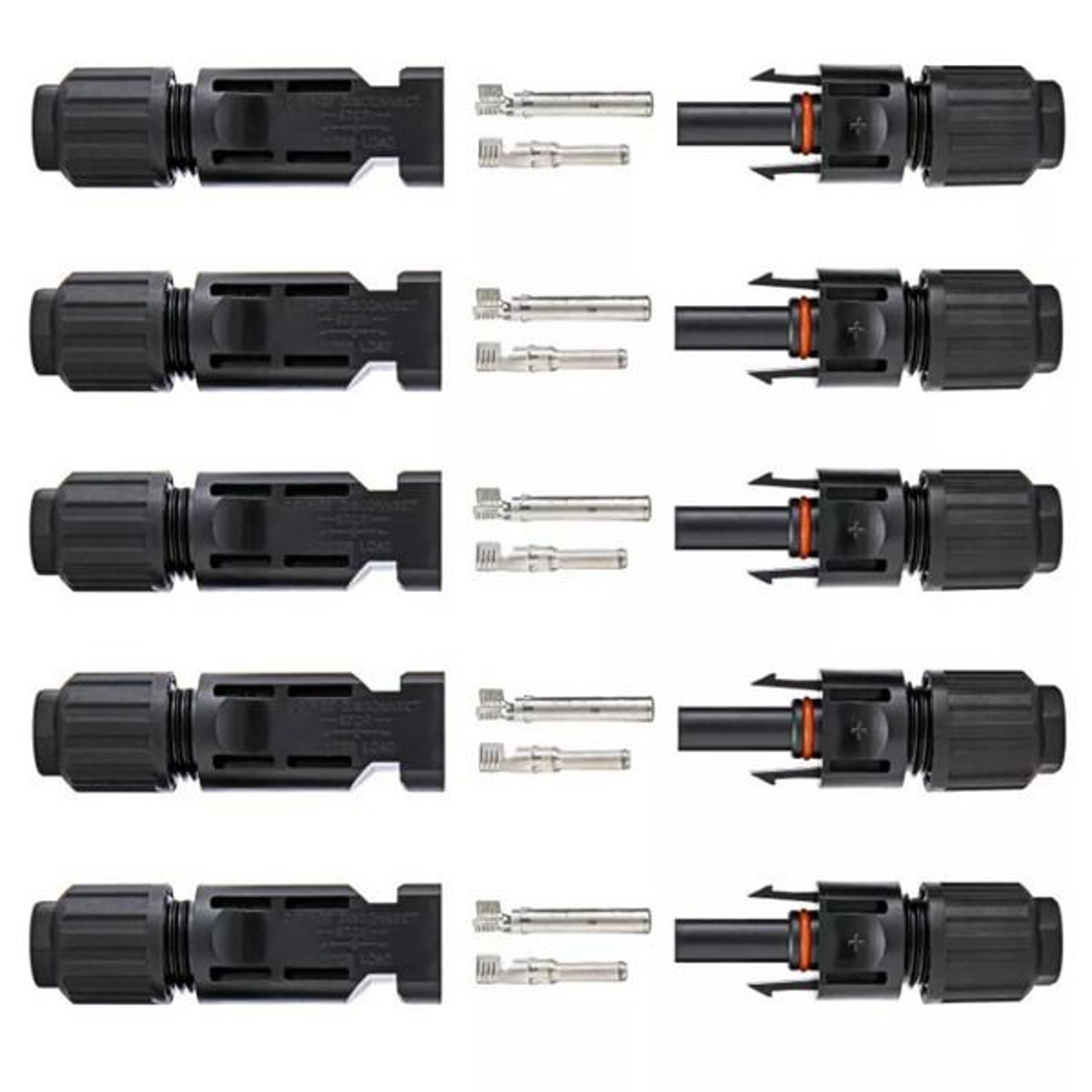 Male Female Solar Connectors For DIY Solar Panel Systems Durable Waterproof HighEfficiency 13