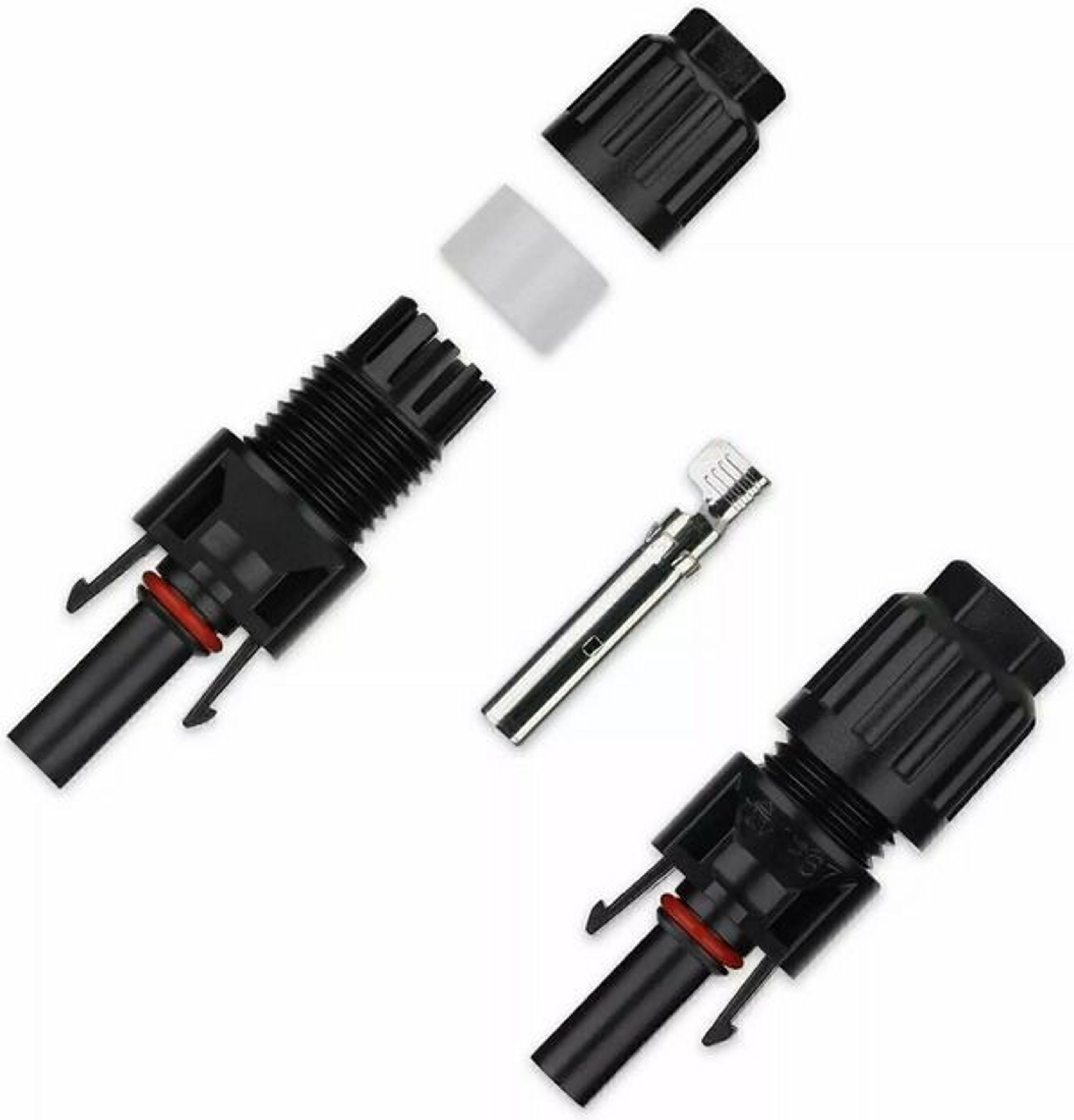 Male Female Solar Connectors For DIY Solar Panel Systems Durable Waterproof HighEfficiency 6